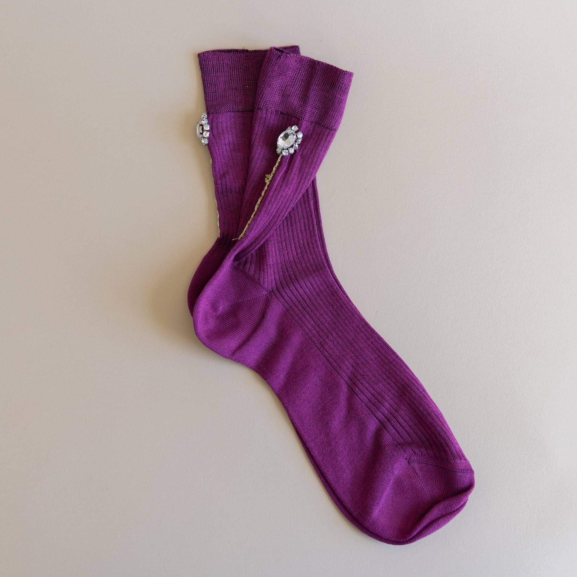 Maria La Rosa Socks Plum Leonora Socks by Maria La Rosa