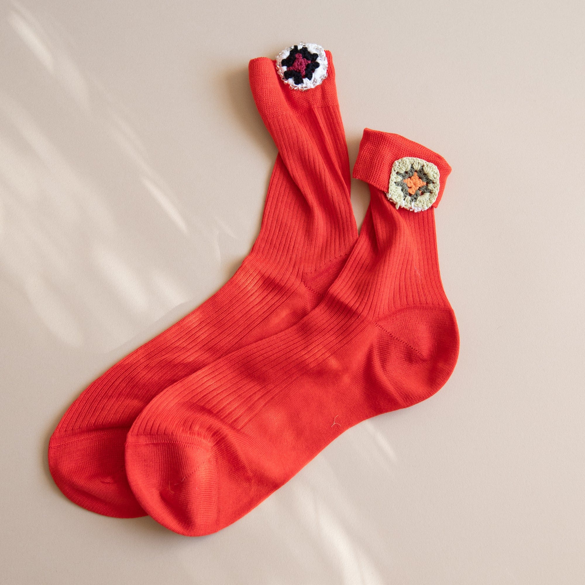 Maria La Rosa Socks Red Maria La Rosa Kamila Socks