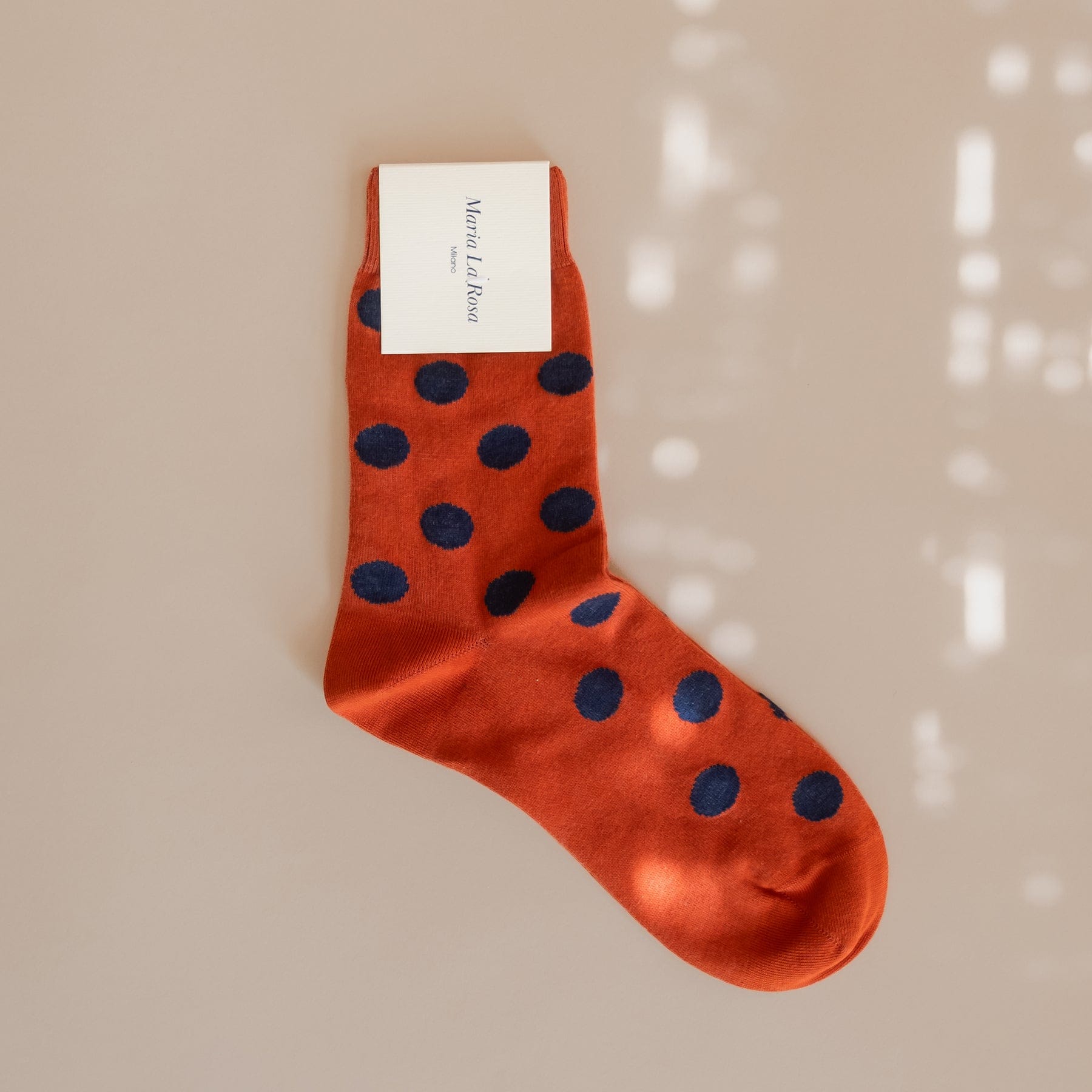 Maria La Rosa Socks Rust Maria La Rosa Dotty Socks