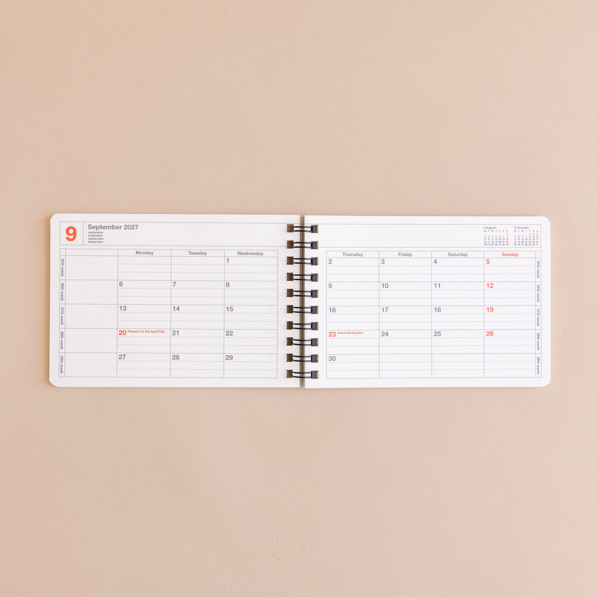 MARK'S Inc. Stationery + Notebooks Monthly Planner