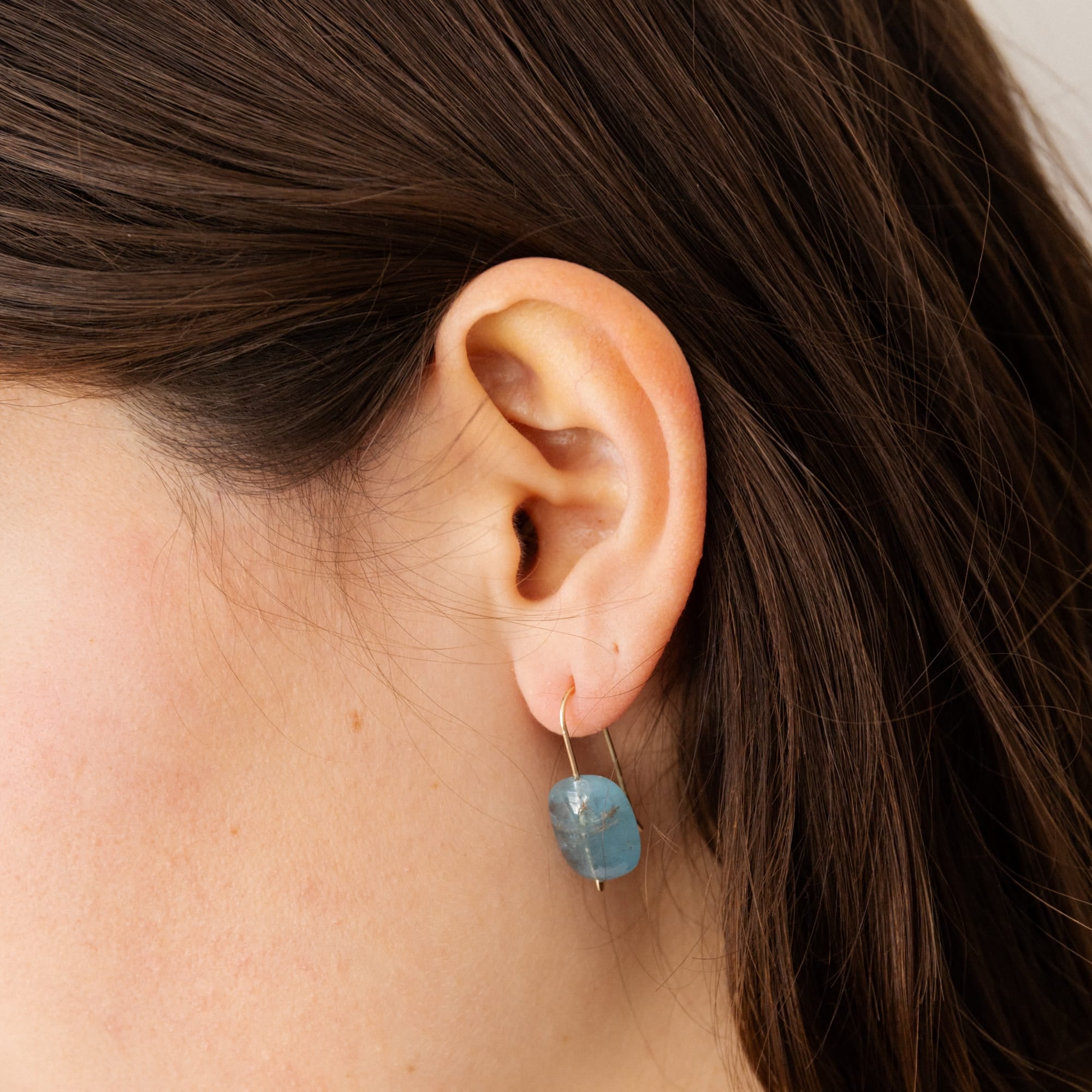 Mary MacGill Earrings Aquamarine Drop Earrings by Mary MacGill