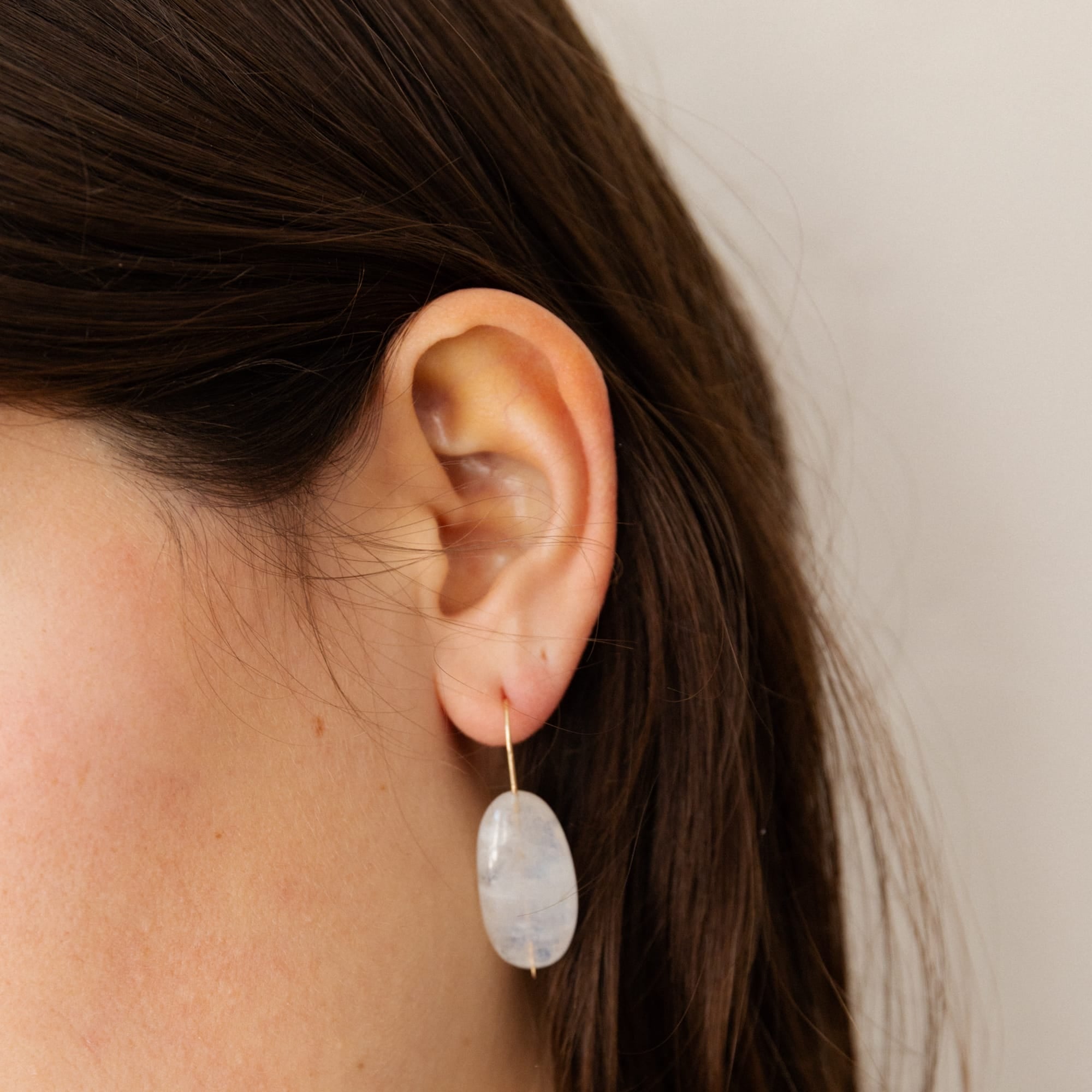 Mary MacGill Earrings Moonstone Drop Earrings by Mary MacGill