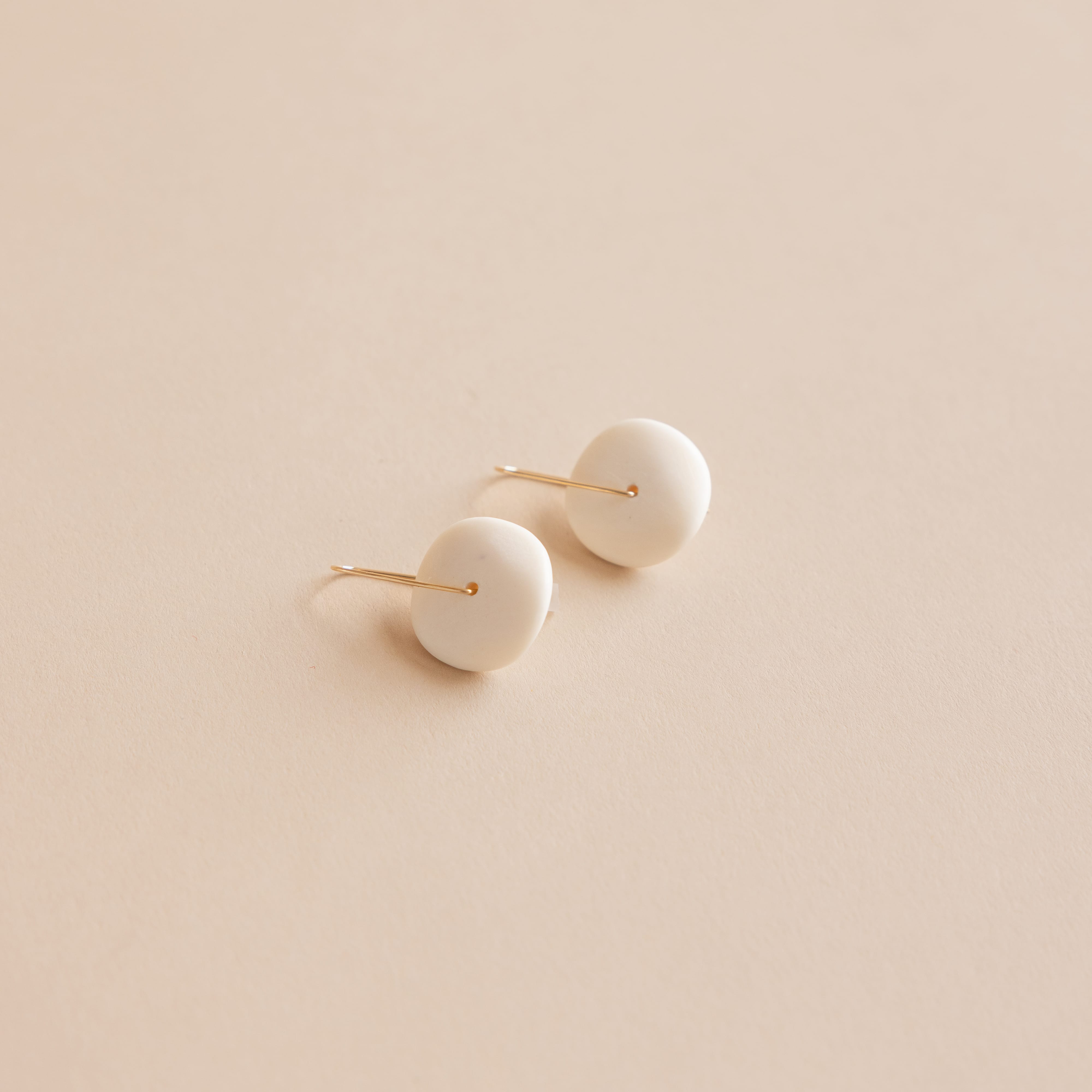 Mary MacGill Earrings Small Carved Horn Earrings by Mary MacGill