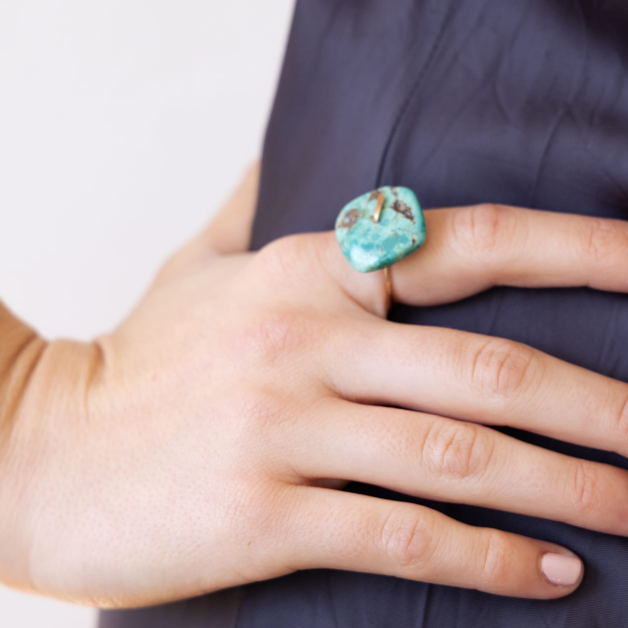 Mary MacGill Rings Turquoise Mobile Ring by Mary MacGill