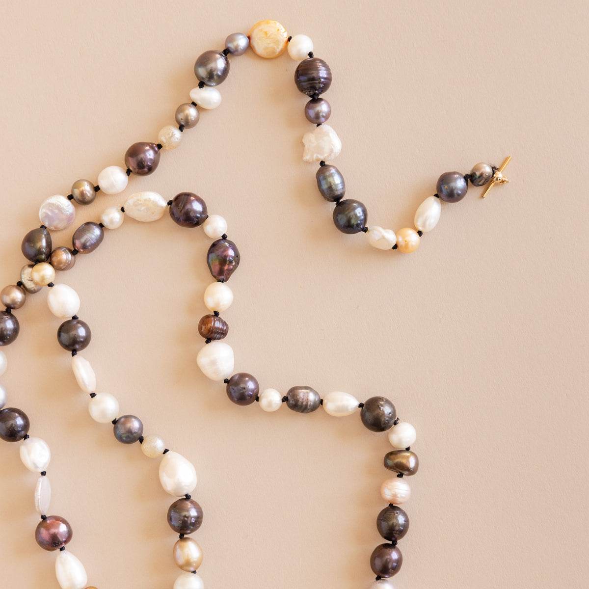 Matthew Ready Necklaces Large Beaded Mixed Cultured Pearl Necklace