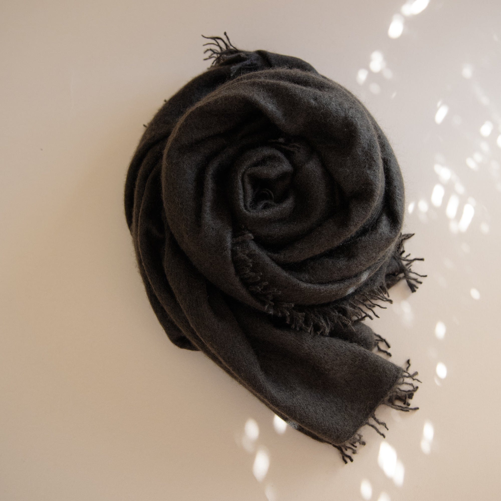 Organic John Patrick Scarves Slate Black Cashmere Felted Scarf by Organic by John Patrick