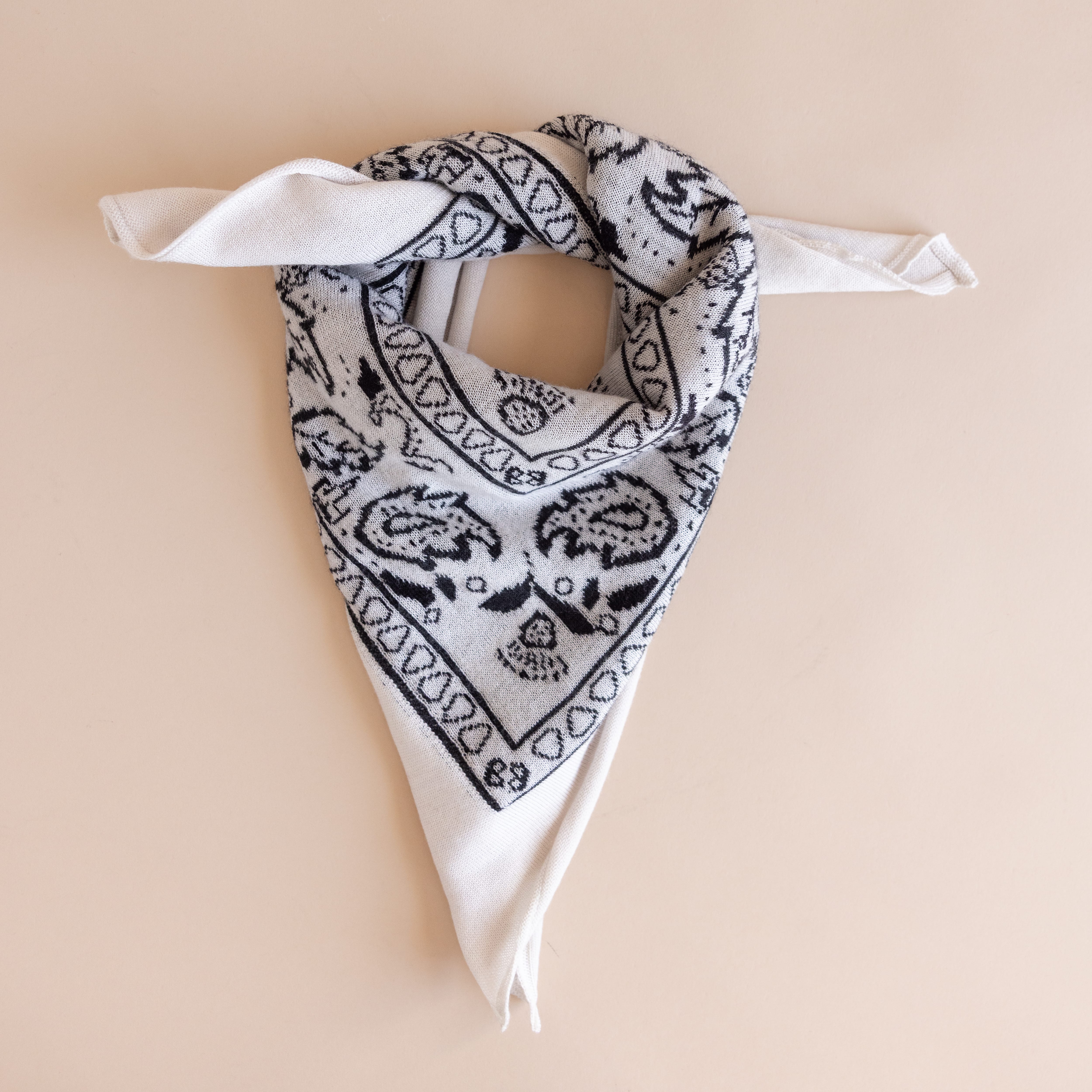 Organic John Patrick Scarves White Cashmere Bandana by Organic John Patrick