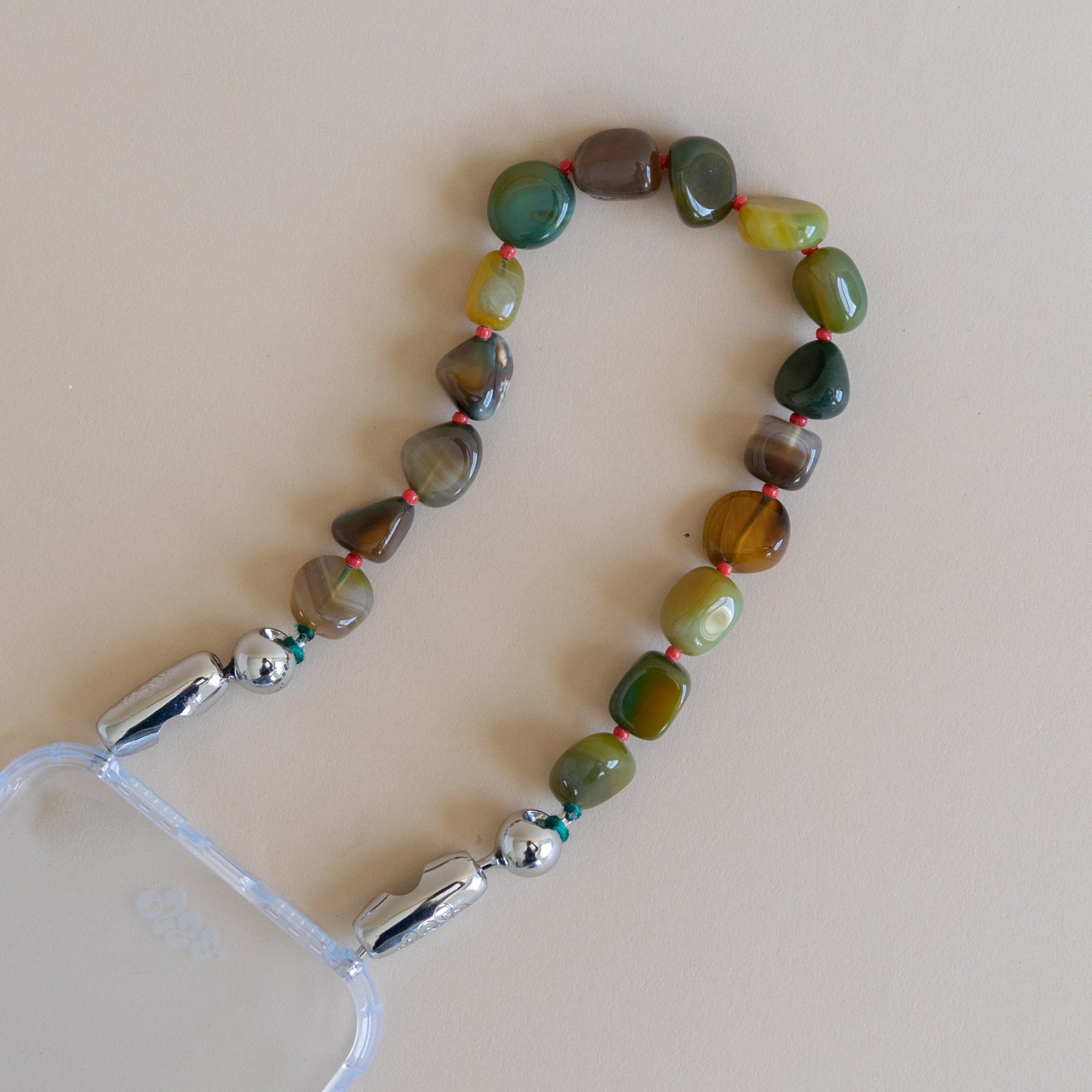 Ossa New York Tech Accessories Wristlet Phone Cord in Large Cut Gemstone