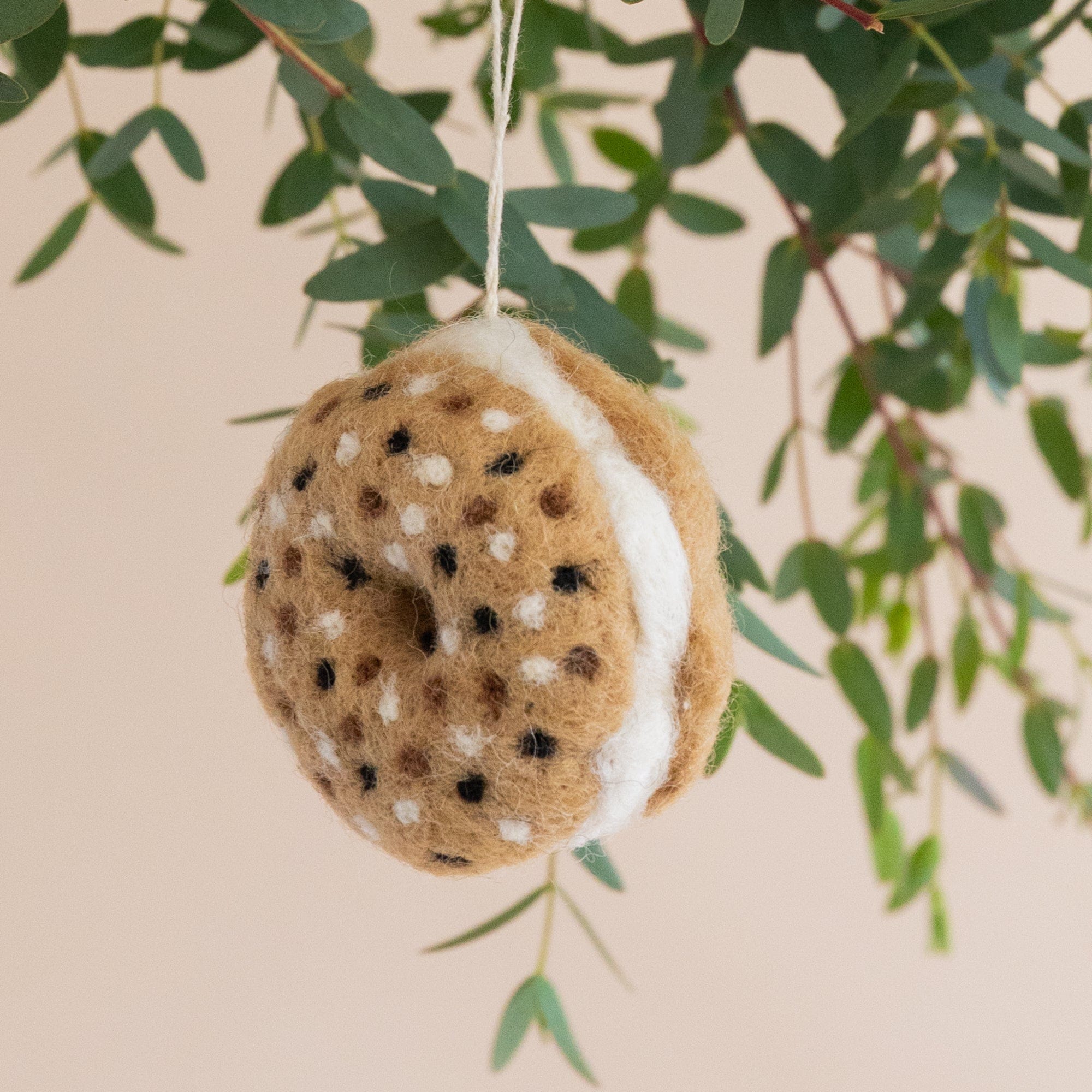 PetitFelts Seasonal Everything Bagel Ornament