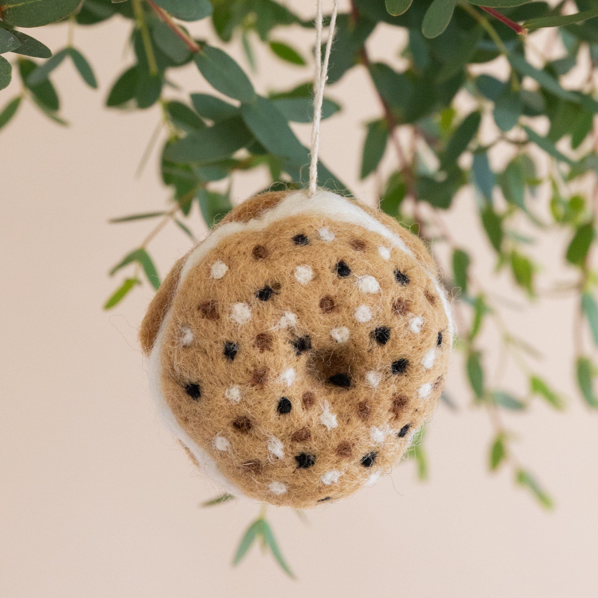 PetitFelts Seasonal Everything Bagel Ornament