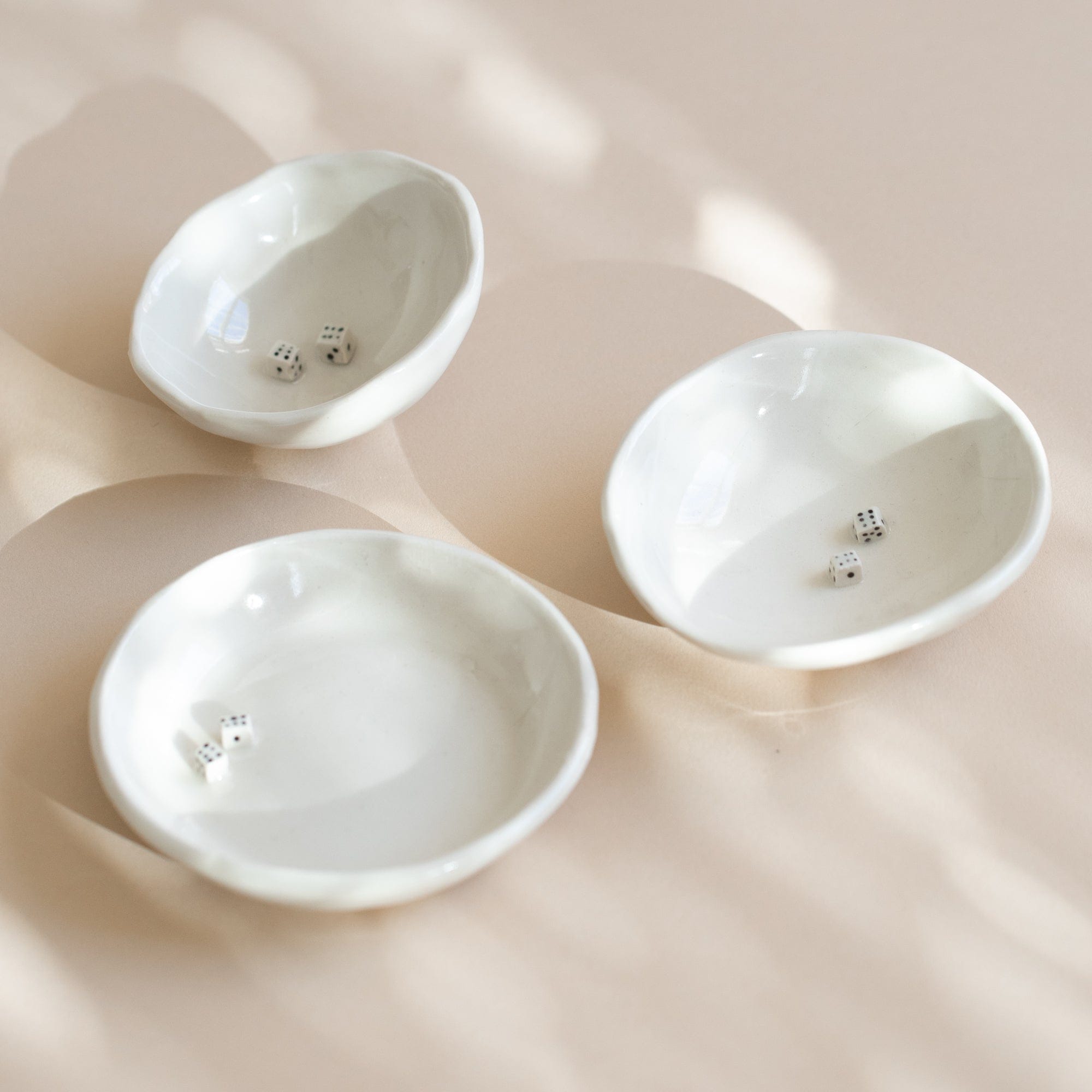 Pot Lady Objects Ceramic Dice Dish