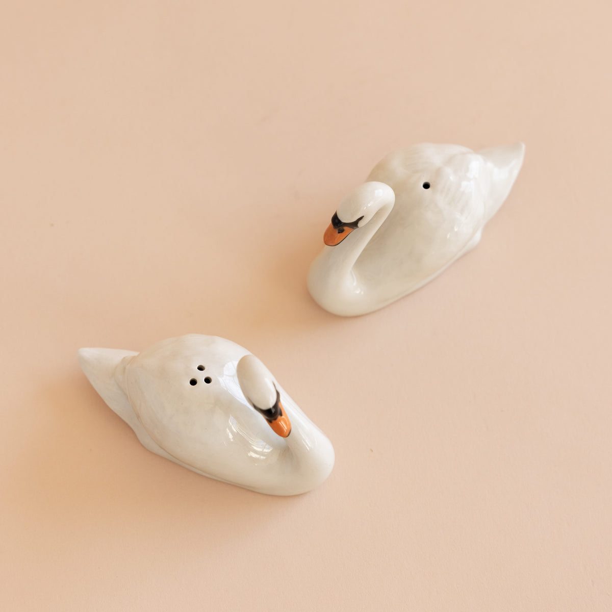 Quail Serveware Swan Salt and Pepper Shakers