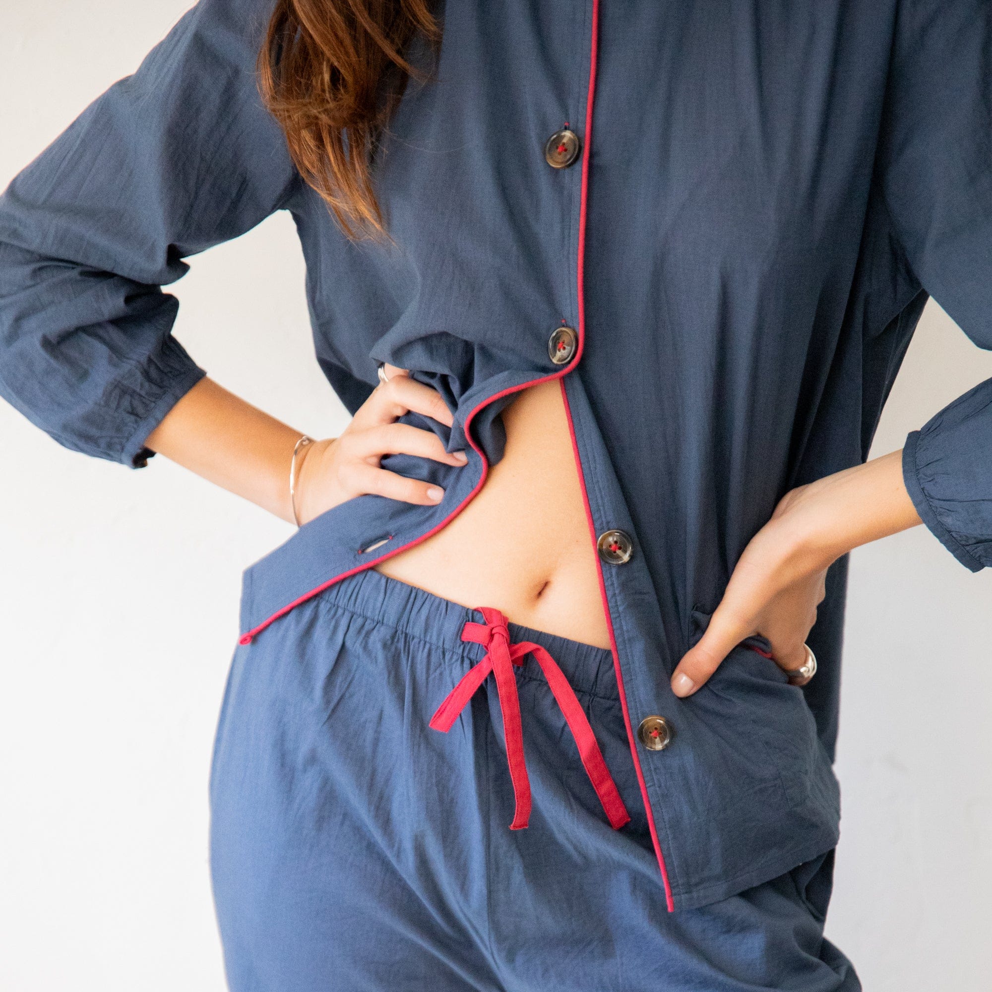 Scarlette Ateliers Sleepwear Claudine Cotton Pajama Set by Scarlette Ateliers