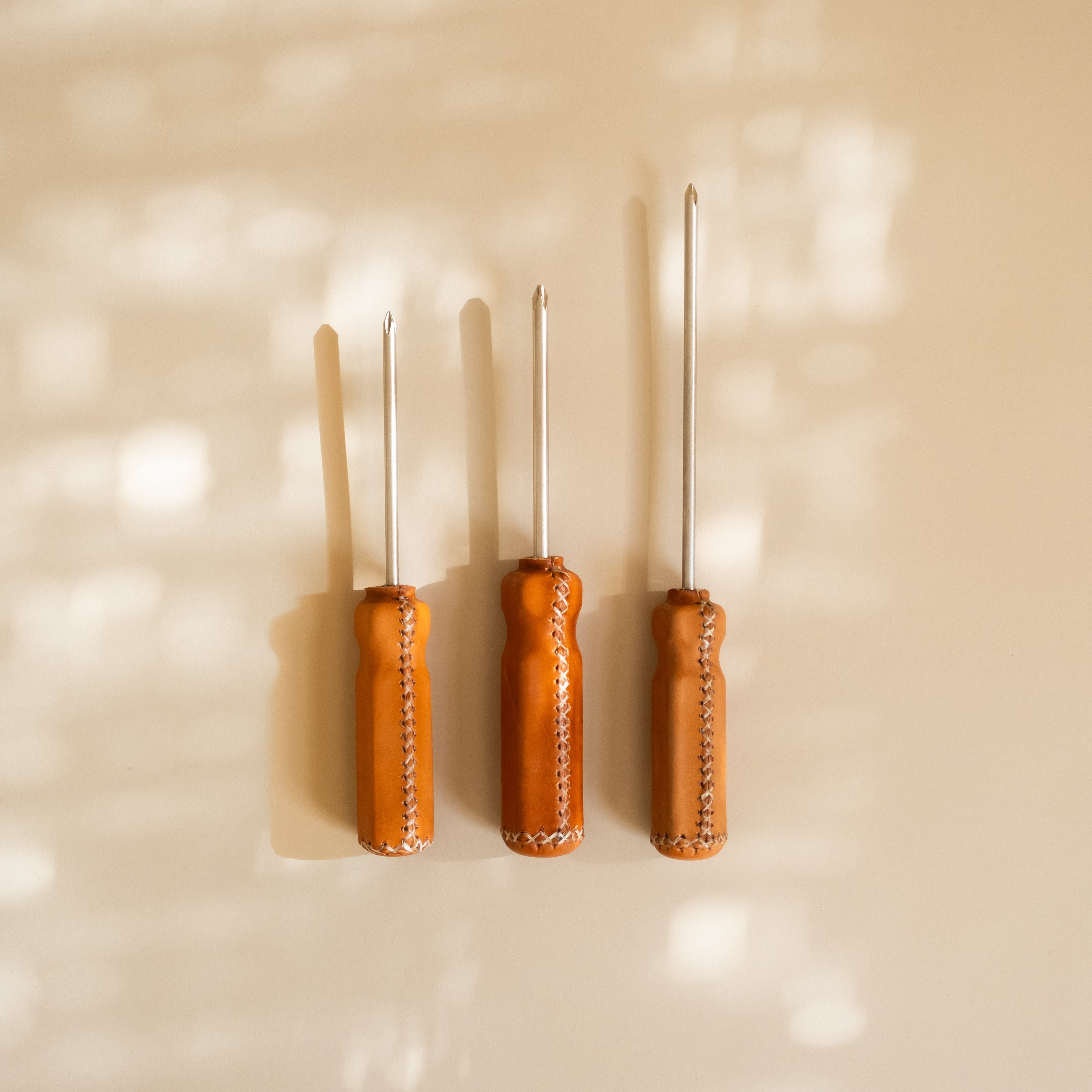 Sol & Luna Tools + Accessories Natural / Phillips Head / Small Leather Wrapped Screwdriver