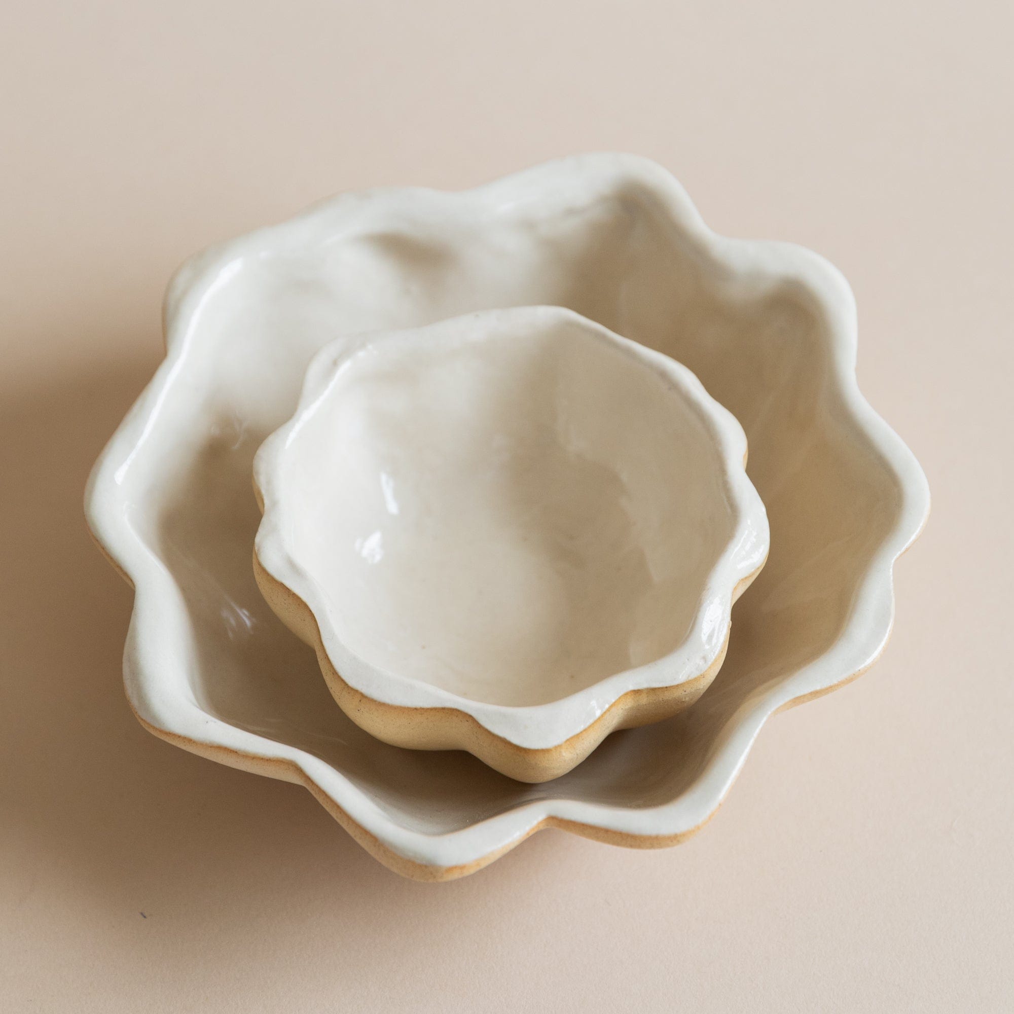 Terrafirma Serveware Scallop Bowl by Terrafirma