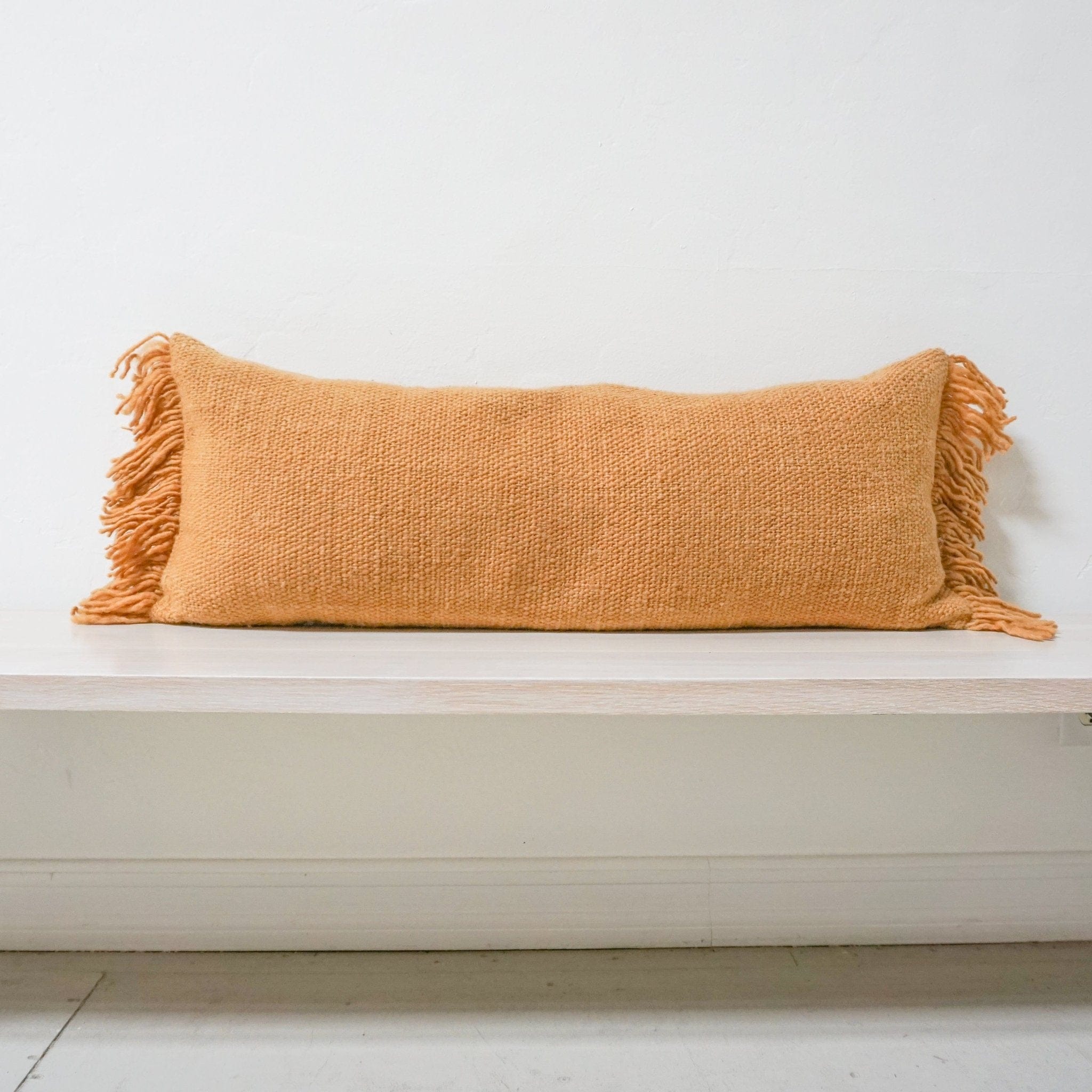 Gold fringe fashion pillow