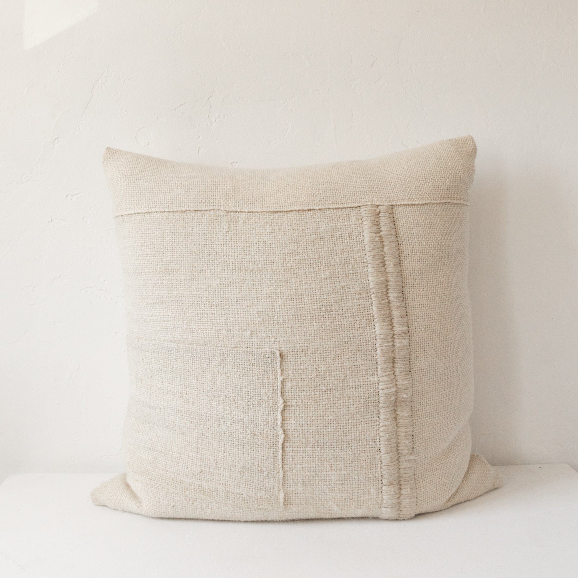 Treko Pillows White Patchwork Pillow by Treko