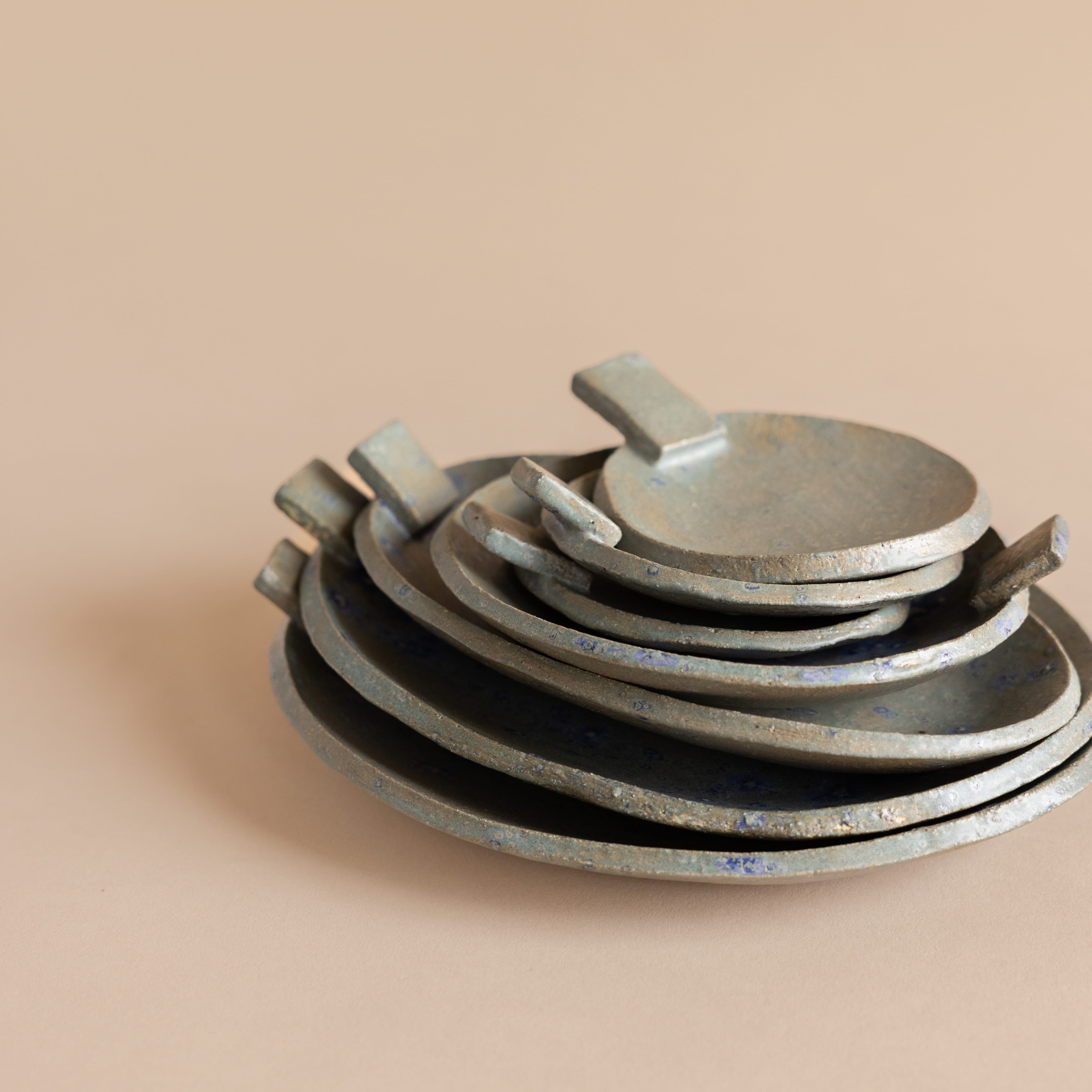 Green Square Tab Dish by Heyja Do