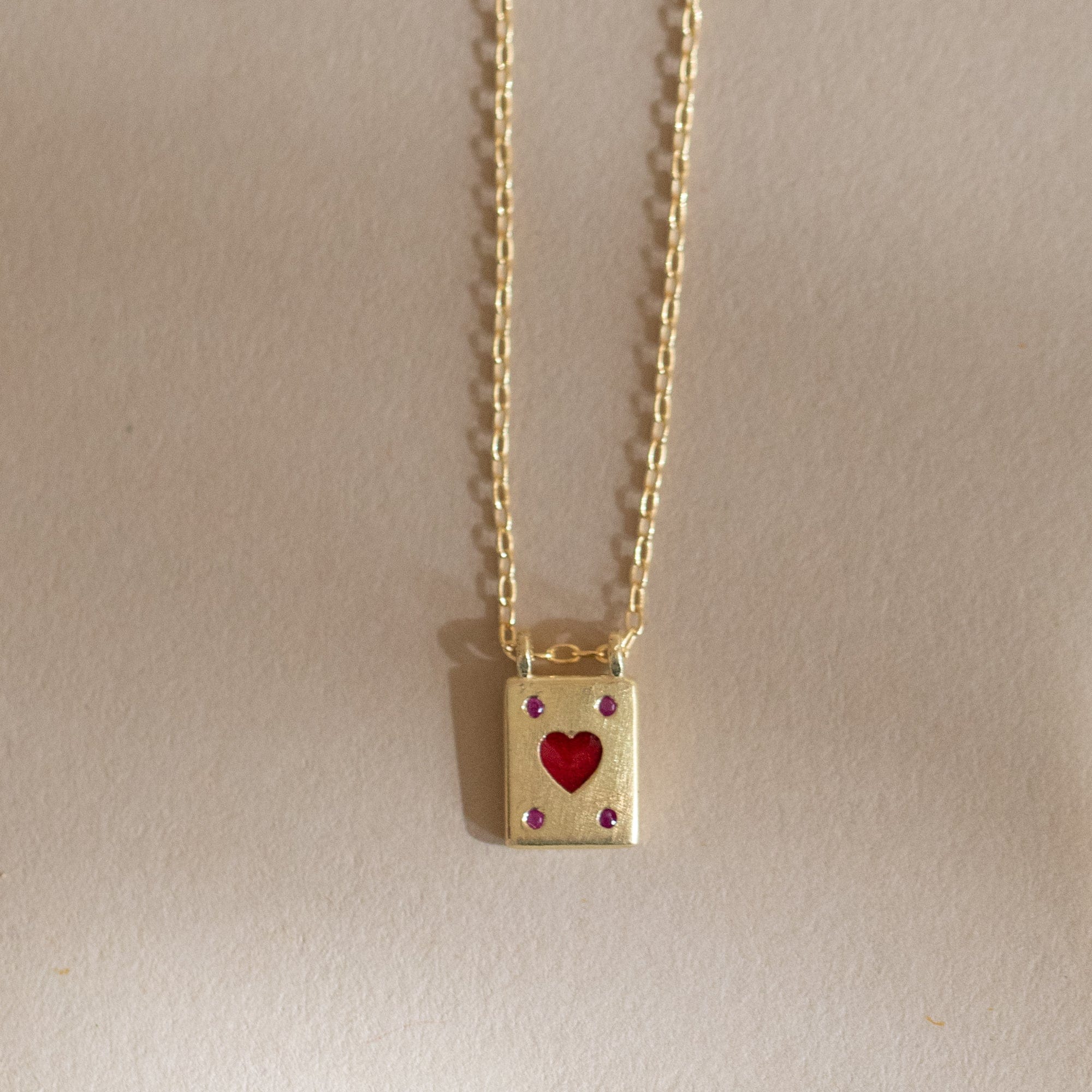 5 Octobre Necklaces Heart Mini Card Necklaces