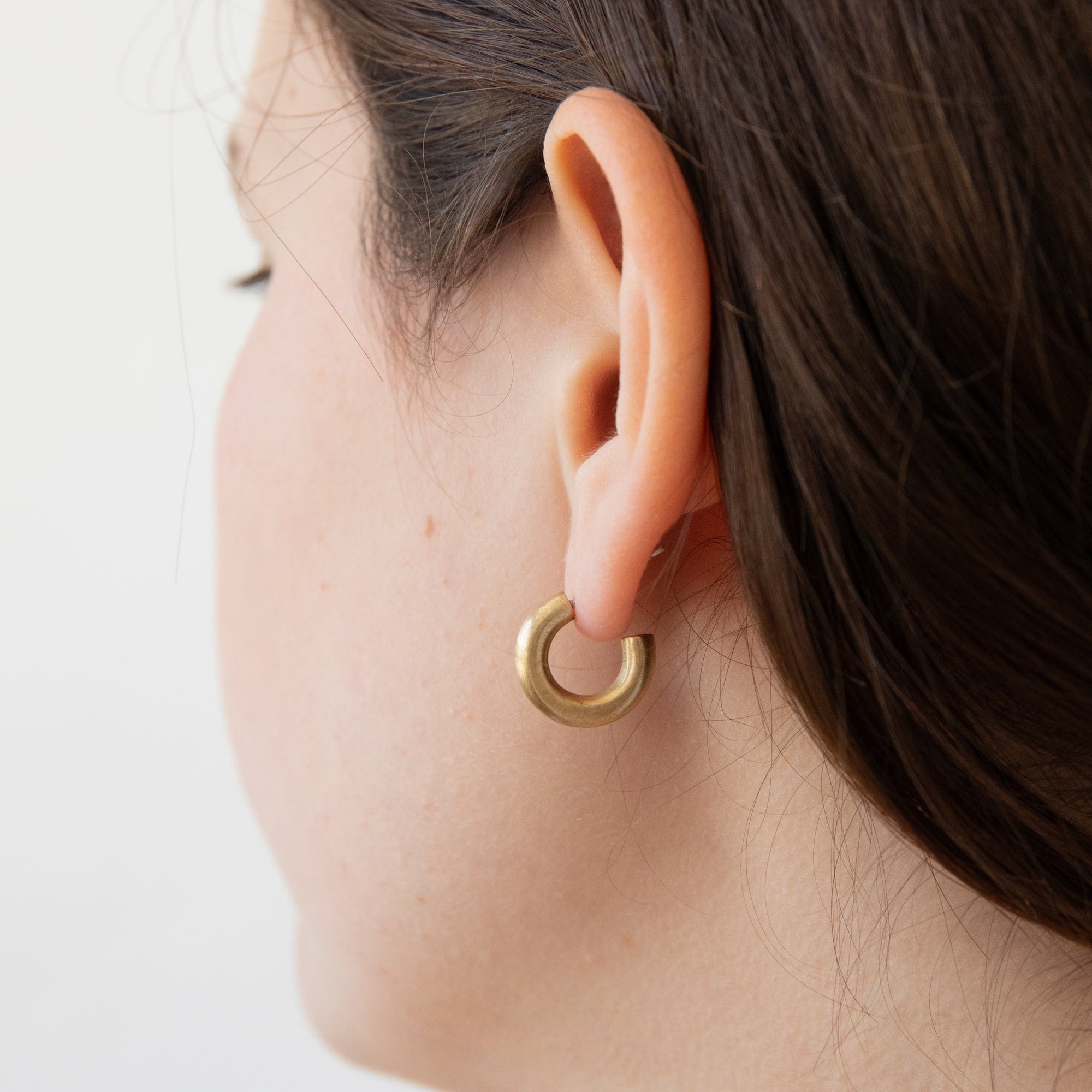 8.6.4 Earrings Brass Hoop Studs