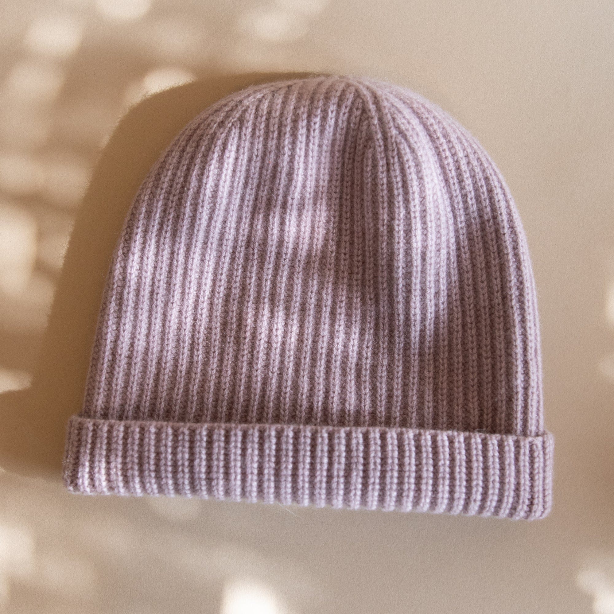 8.6.4 Hats light pink Cashmere Ribbed Beanie