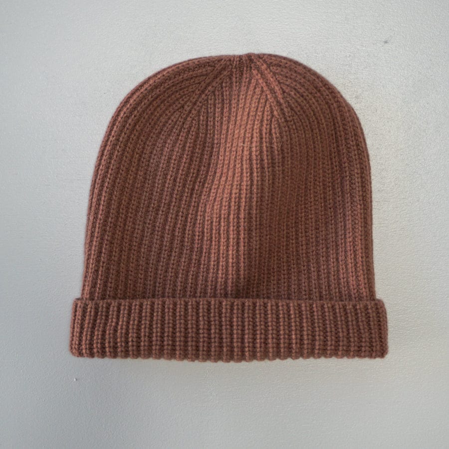 8.6.4 Hats Muscat Rose Cashmere Ribbed Beanie