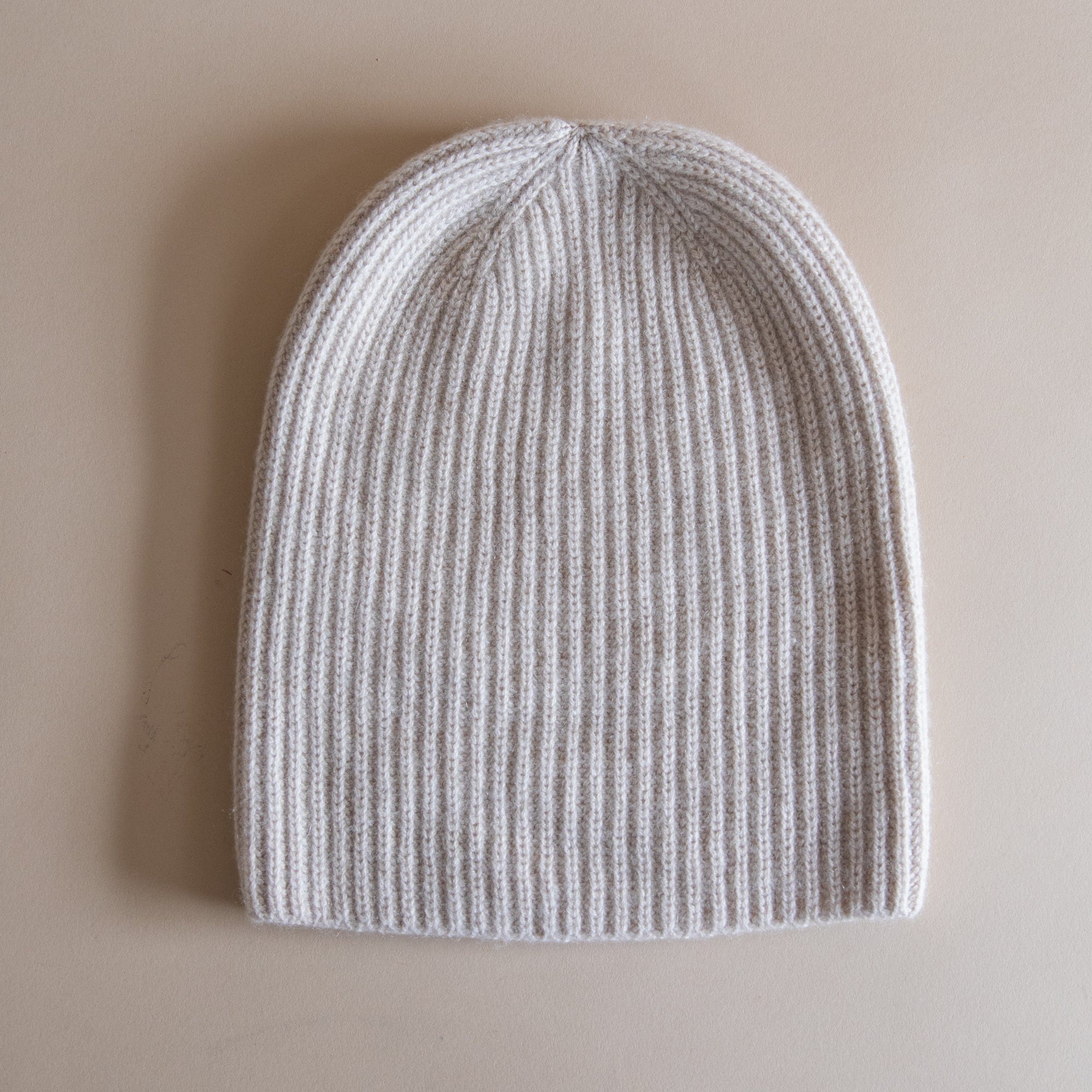 8.6.4 Hats Oatmeal Cashmere Ribbed Beanie