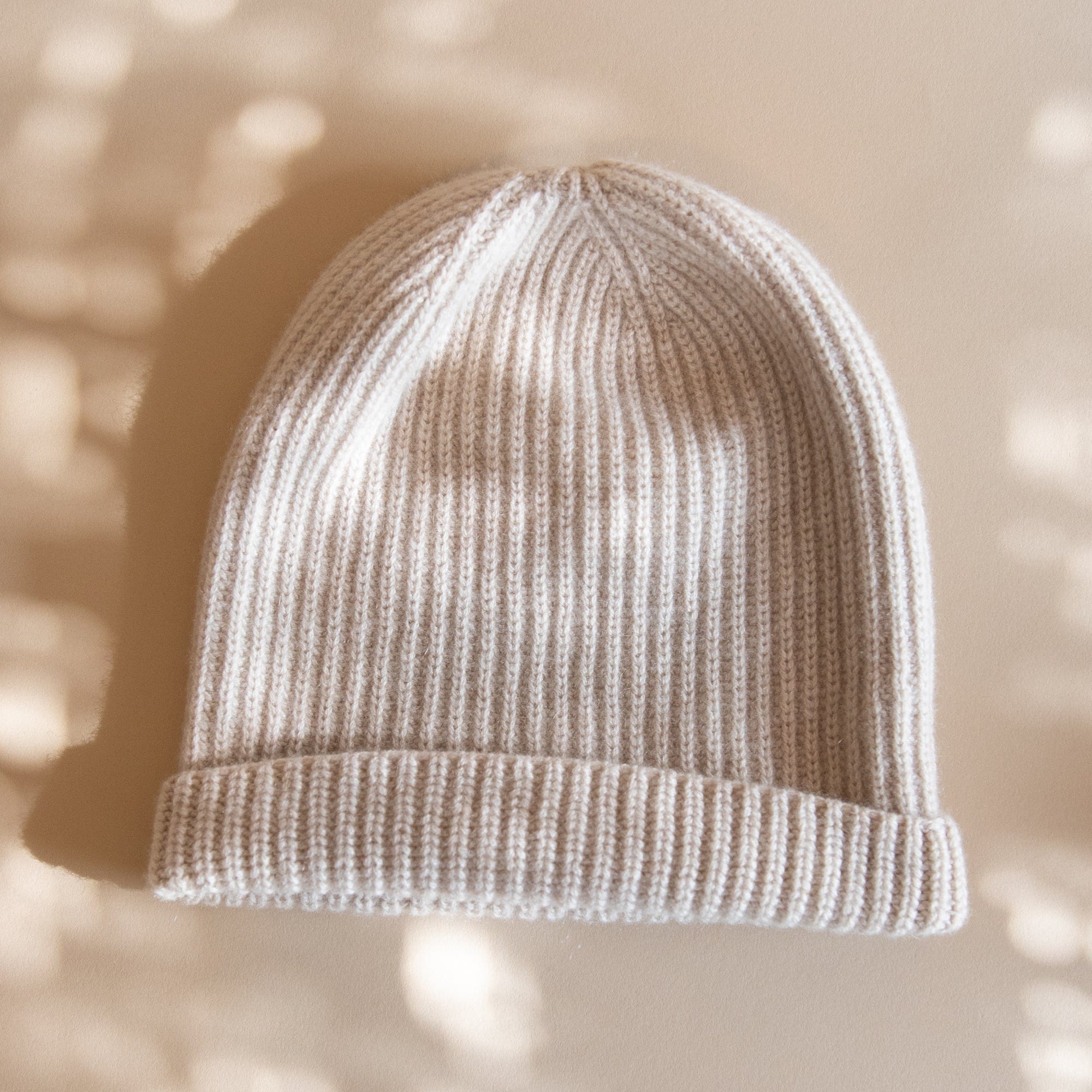 8.6.4 Hats Oatmeal Cashmere Ribbed Beanie