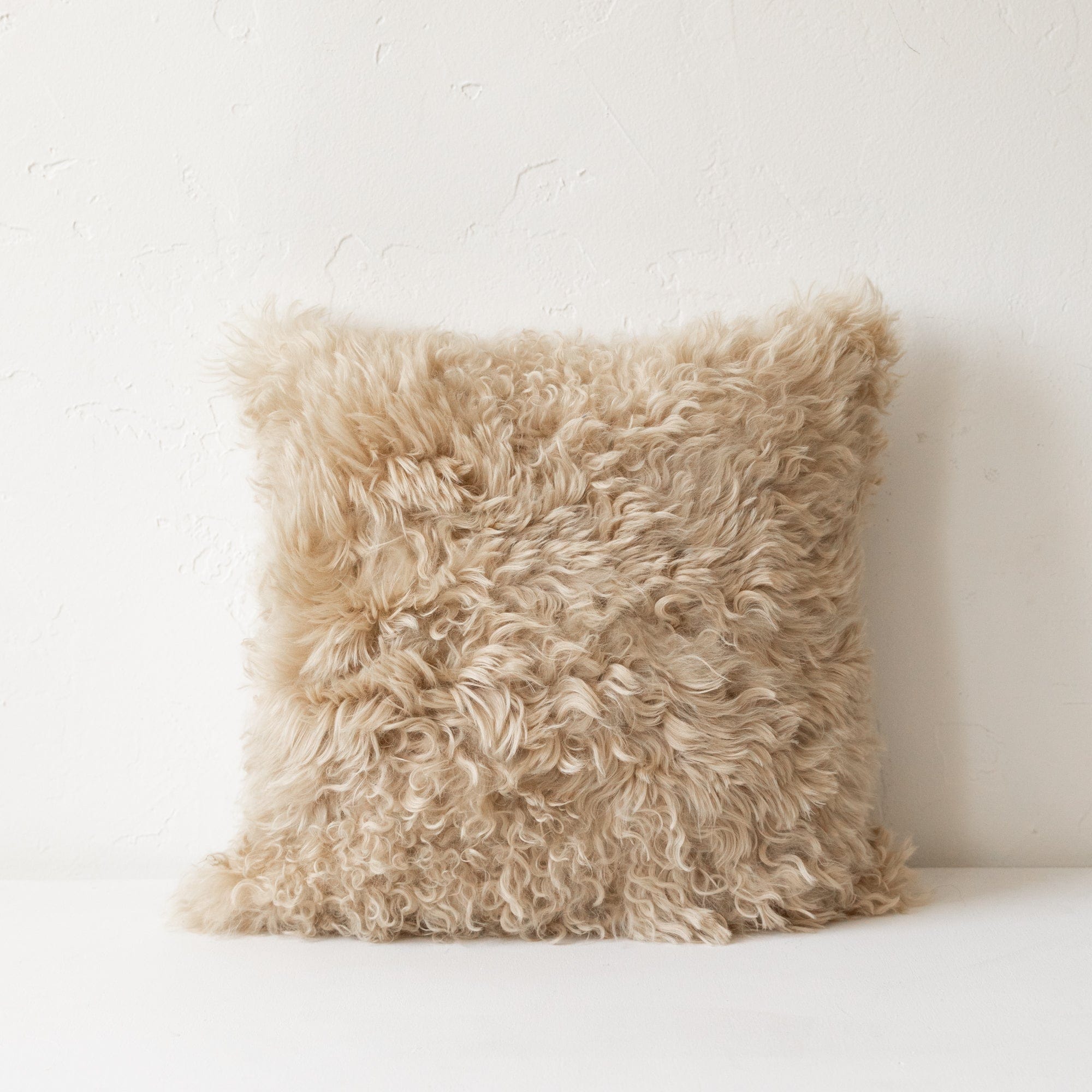 Abigail Ahern Pillows Sheepskin Cushion in Cream