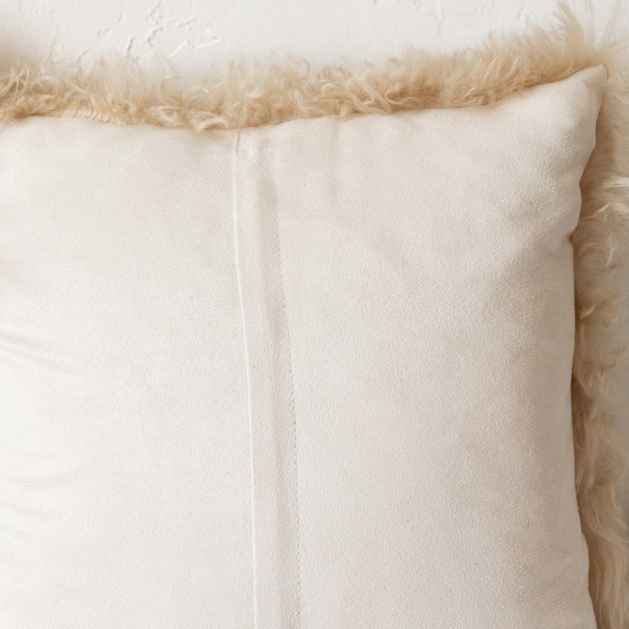 Abigail Ahern Pillows Sheepskin Cushion in Cream