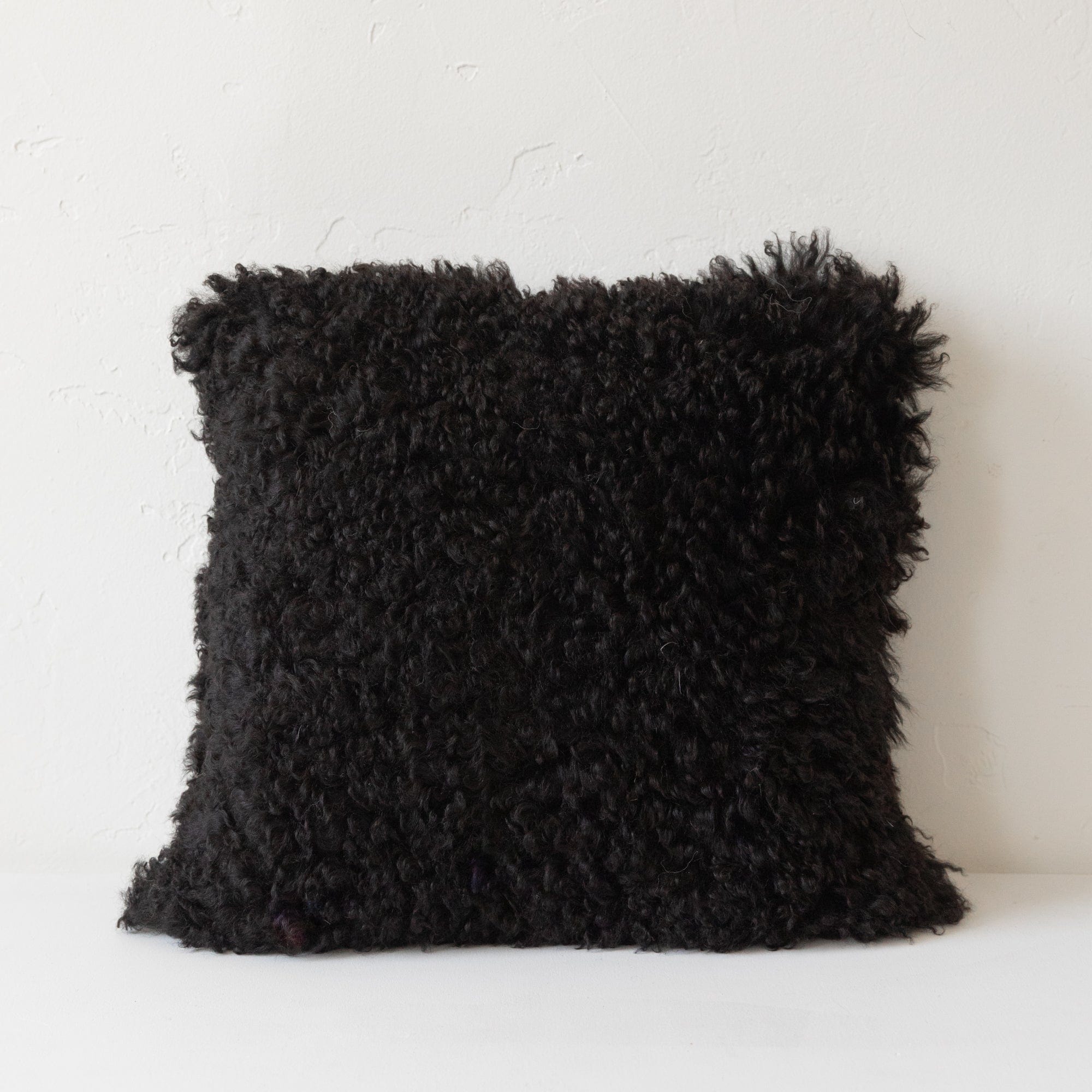 Abigail Ahern Pillows Sheepskin Cushion in Deep Brown