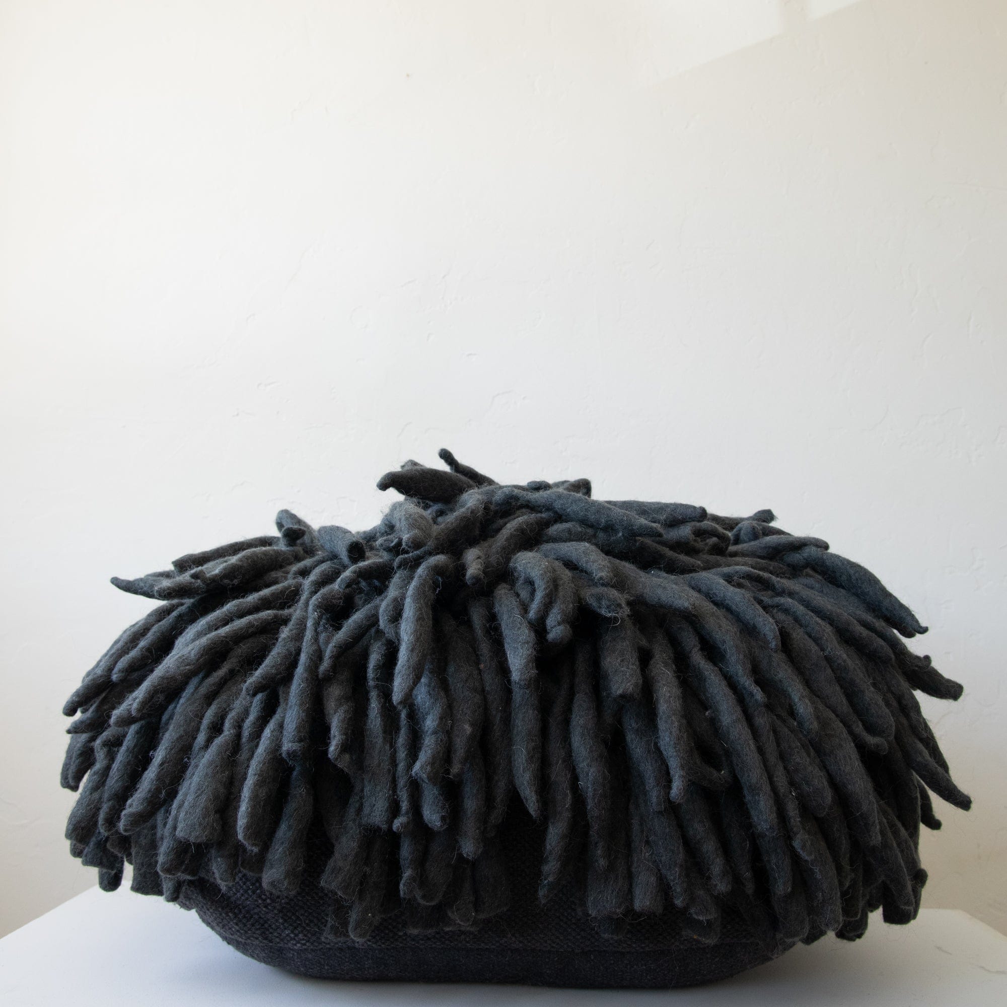 Abigail Ahern Poufs Charcoal Shaggy Pouf