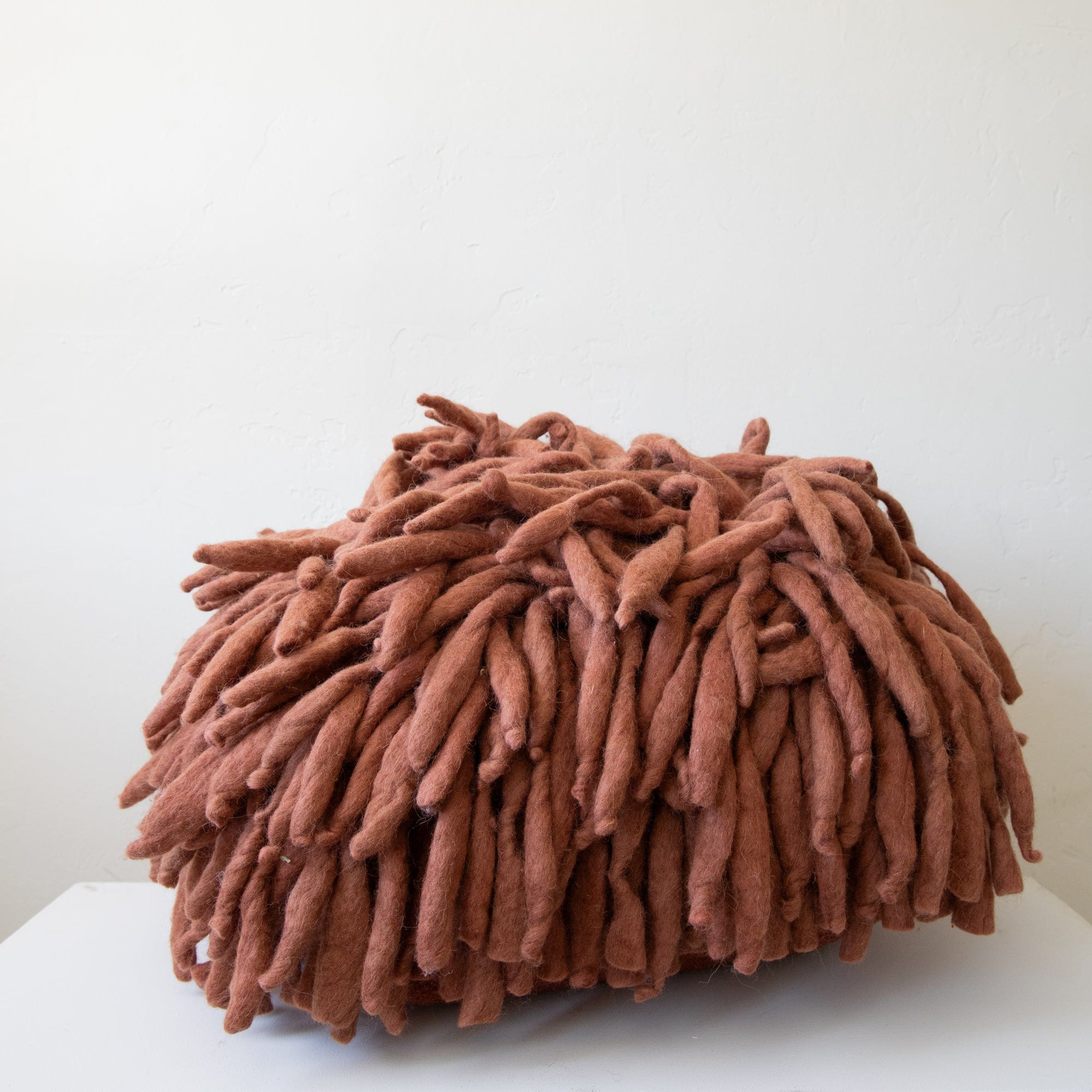 Abigail Ahern Poufs Rust Shaggy Pouf