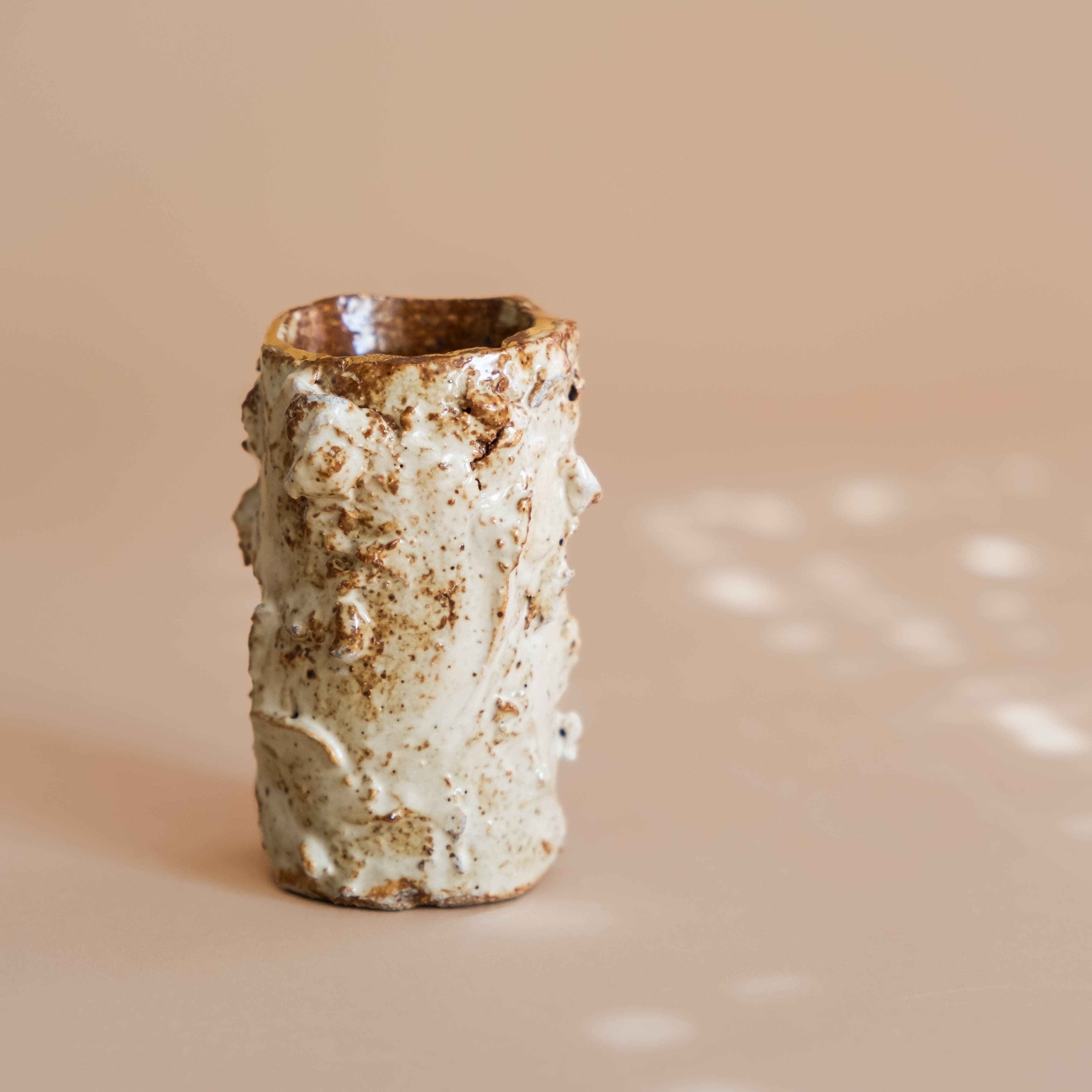 Abra Edelman Objects 002 Vessel with Gold Rim by Abra Edelman