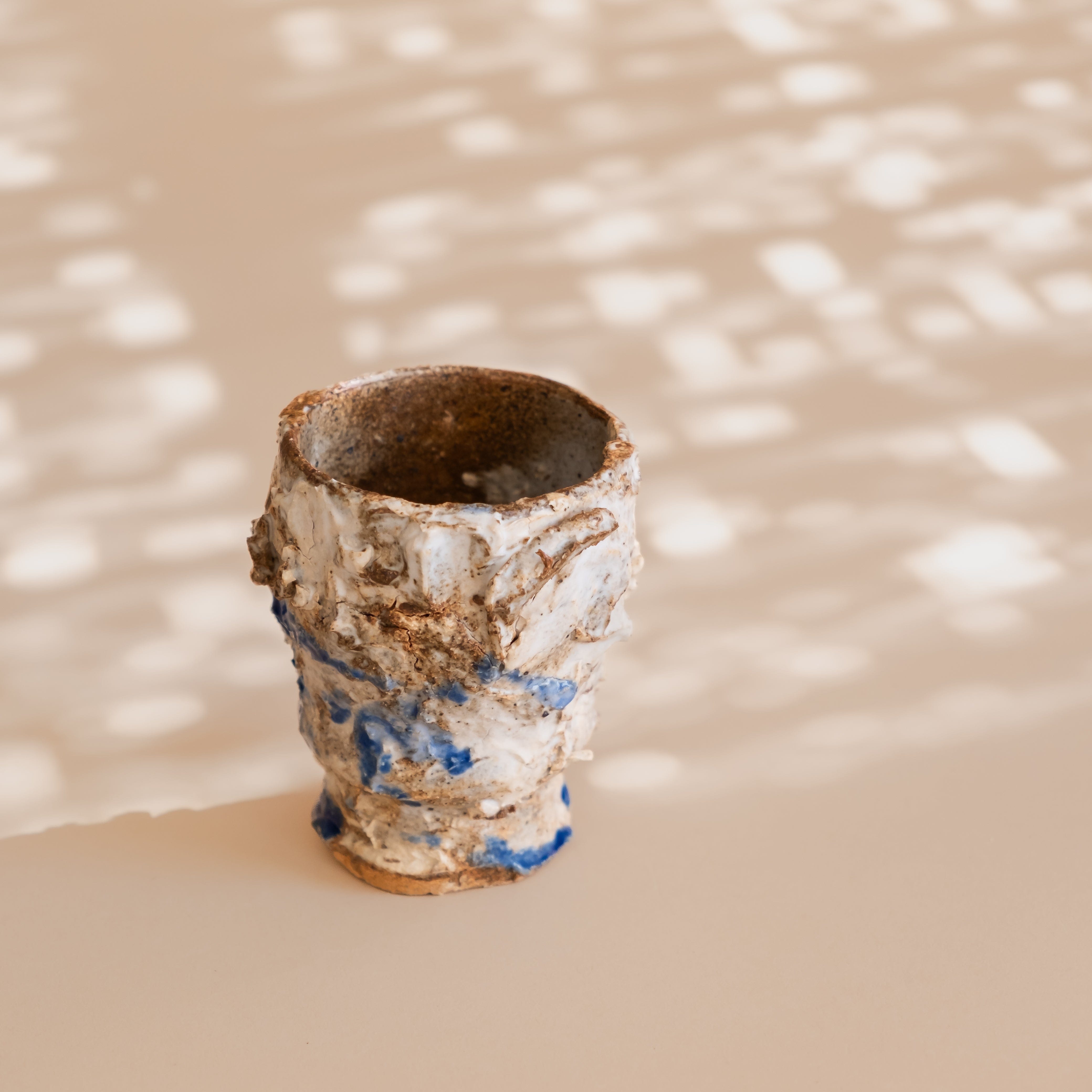 Abra Edelman Objects Blue Motif Vessel by Abra Edelman