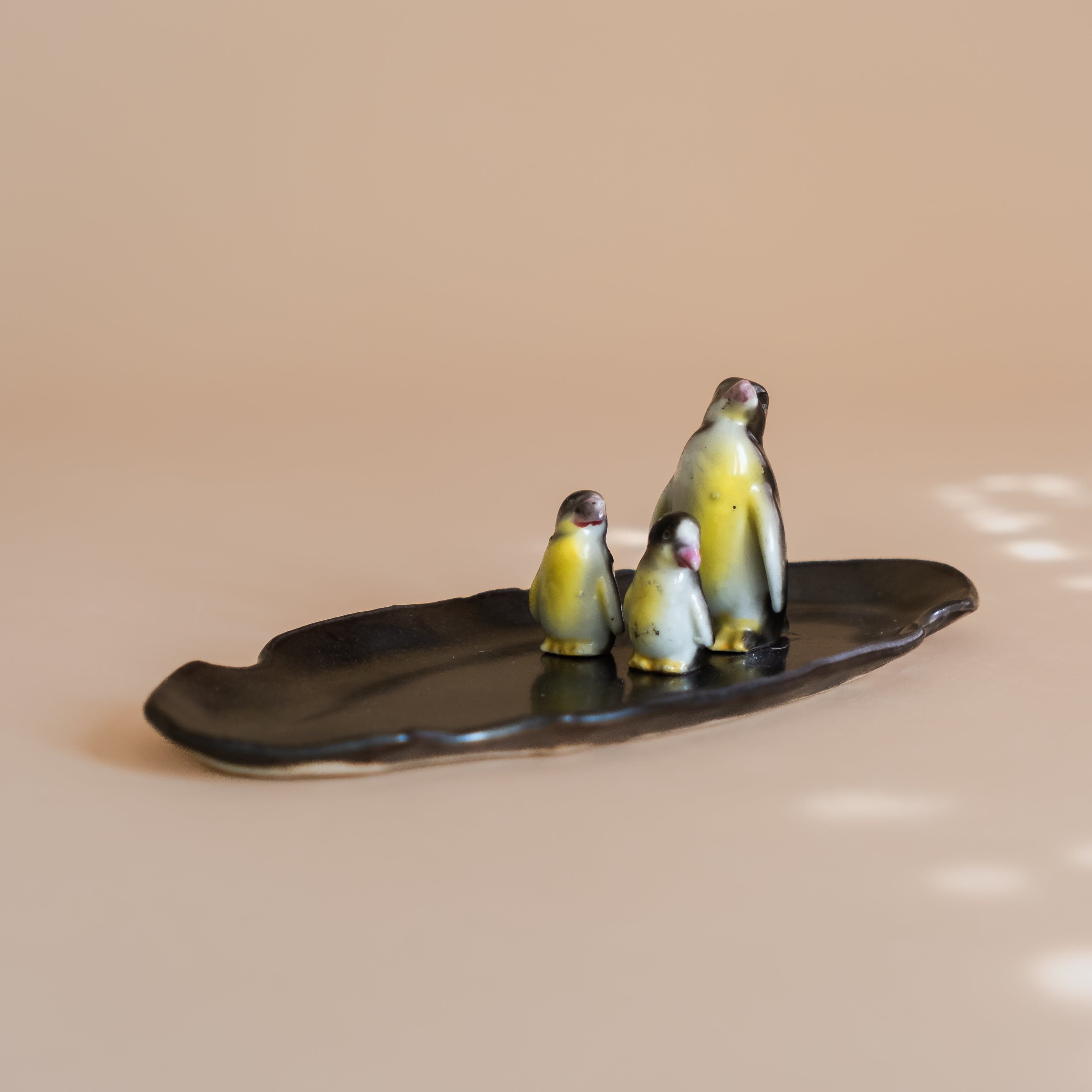 Abra Edelman Trays + Catchalls Dish w/ Penguins Figurine Dishes by Abra Edelman