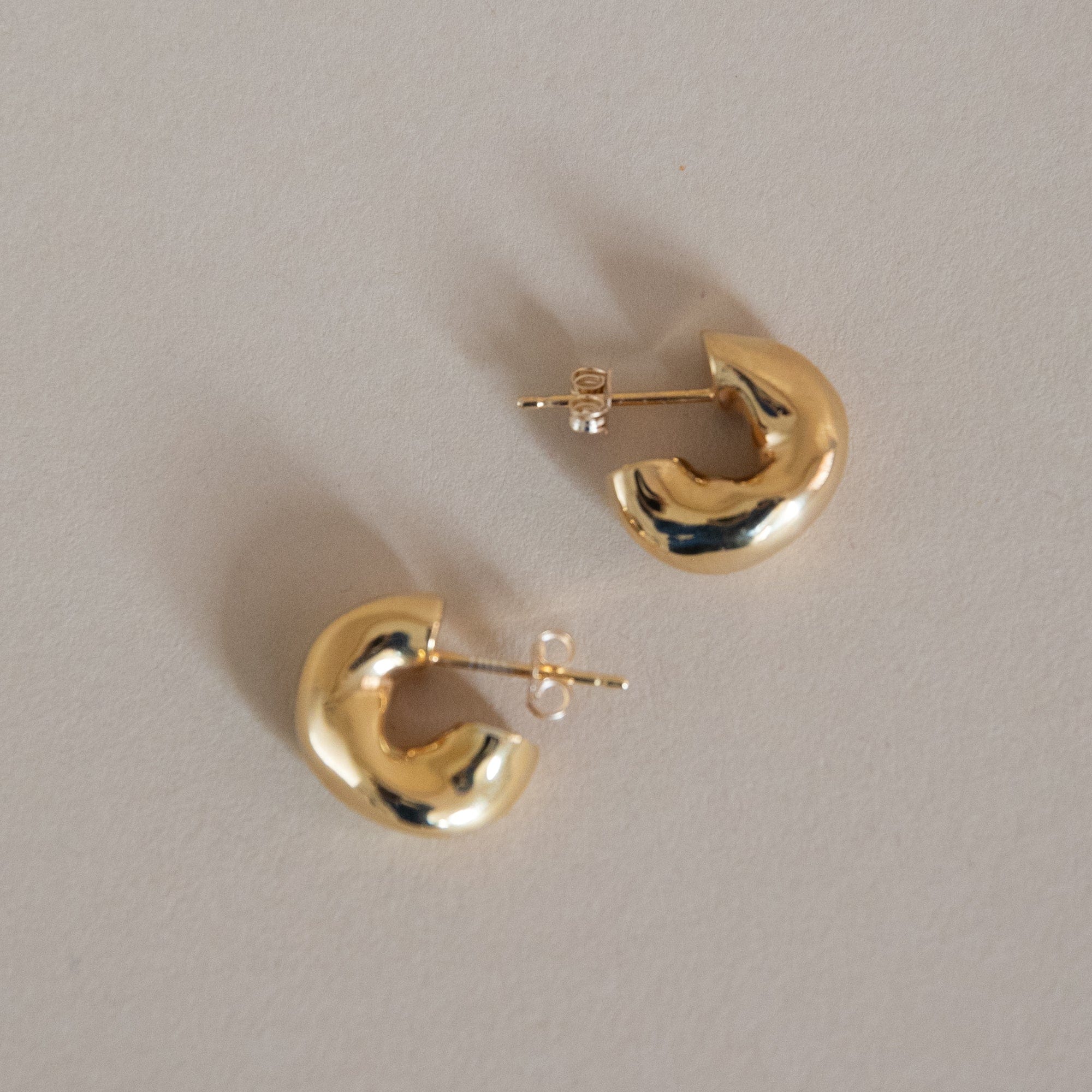 Agmes Earrings 18K Gold Vermeil / Small Dahlia Hoops by Agmes