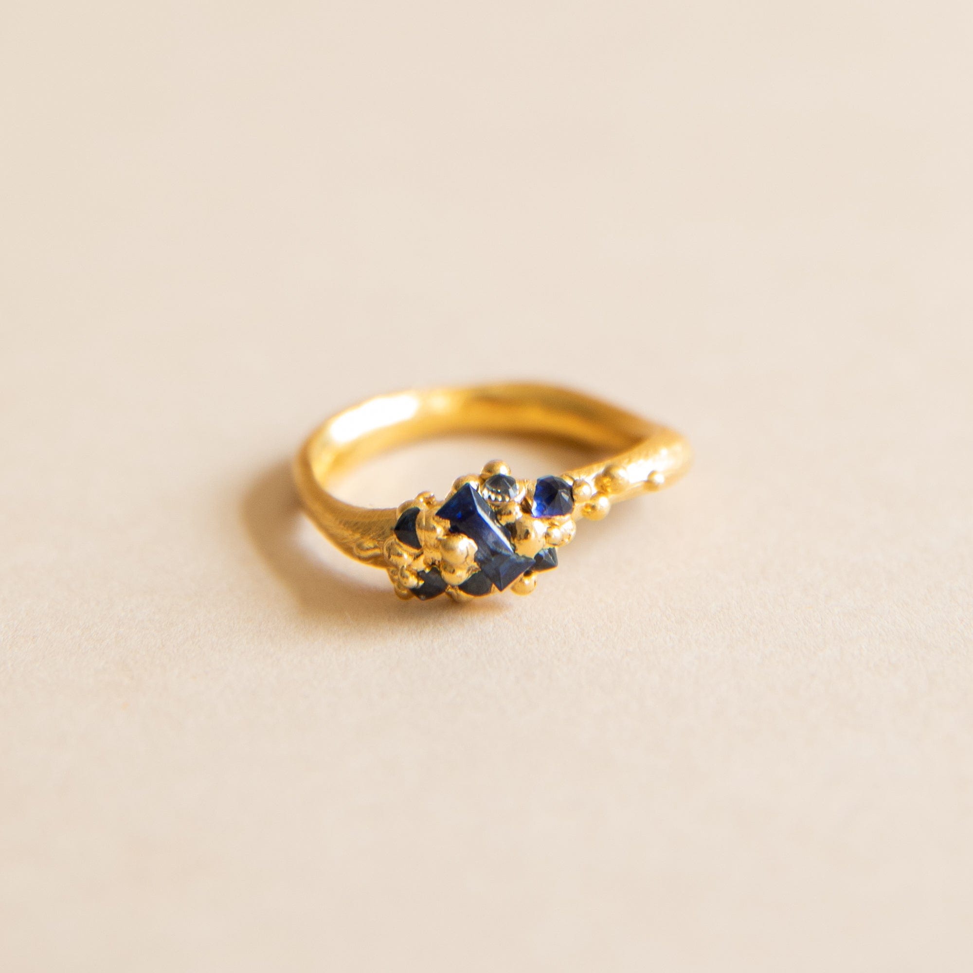 ania Rings Blue w/ Baguette / 5 Ania Ring