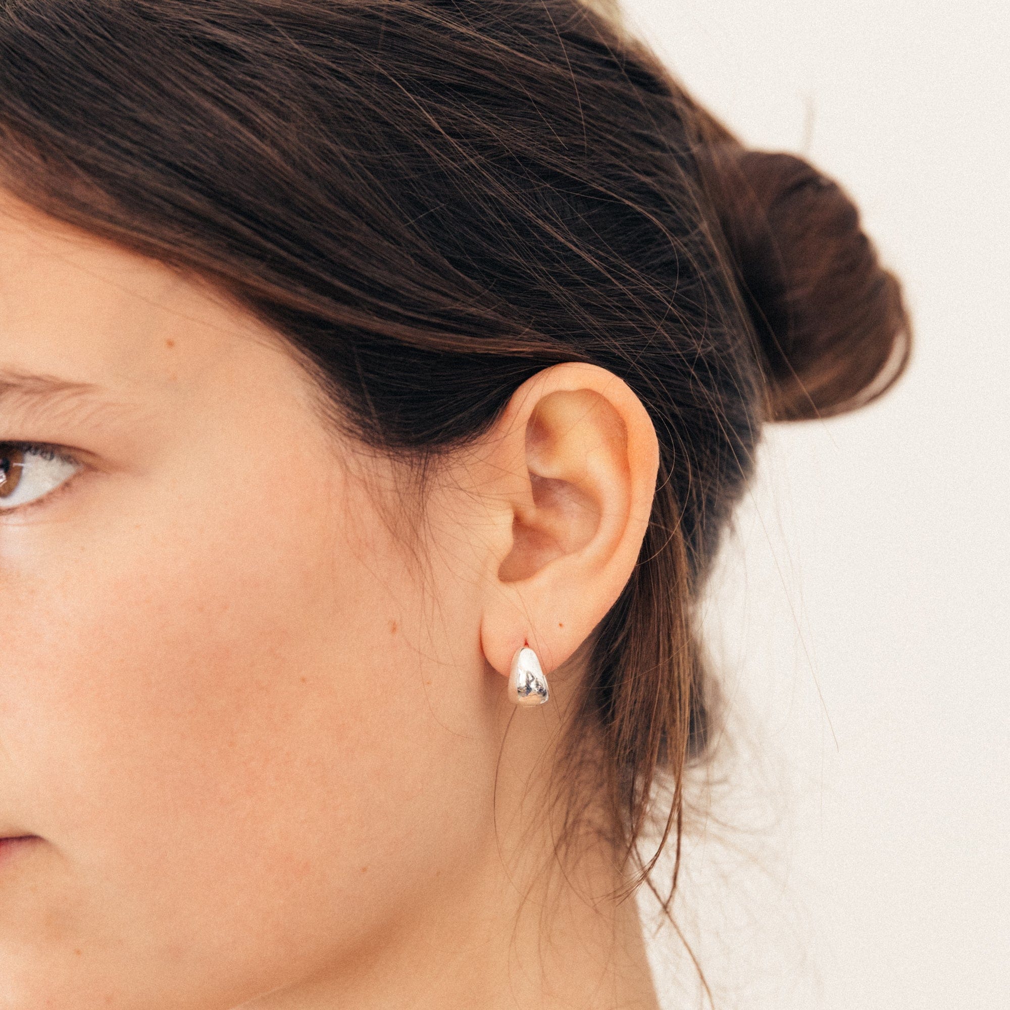 Annika Inez Earrings Gentle Slope Hoops by Annika Inez