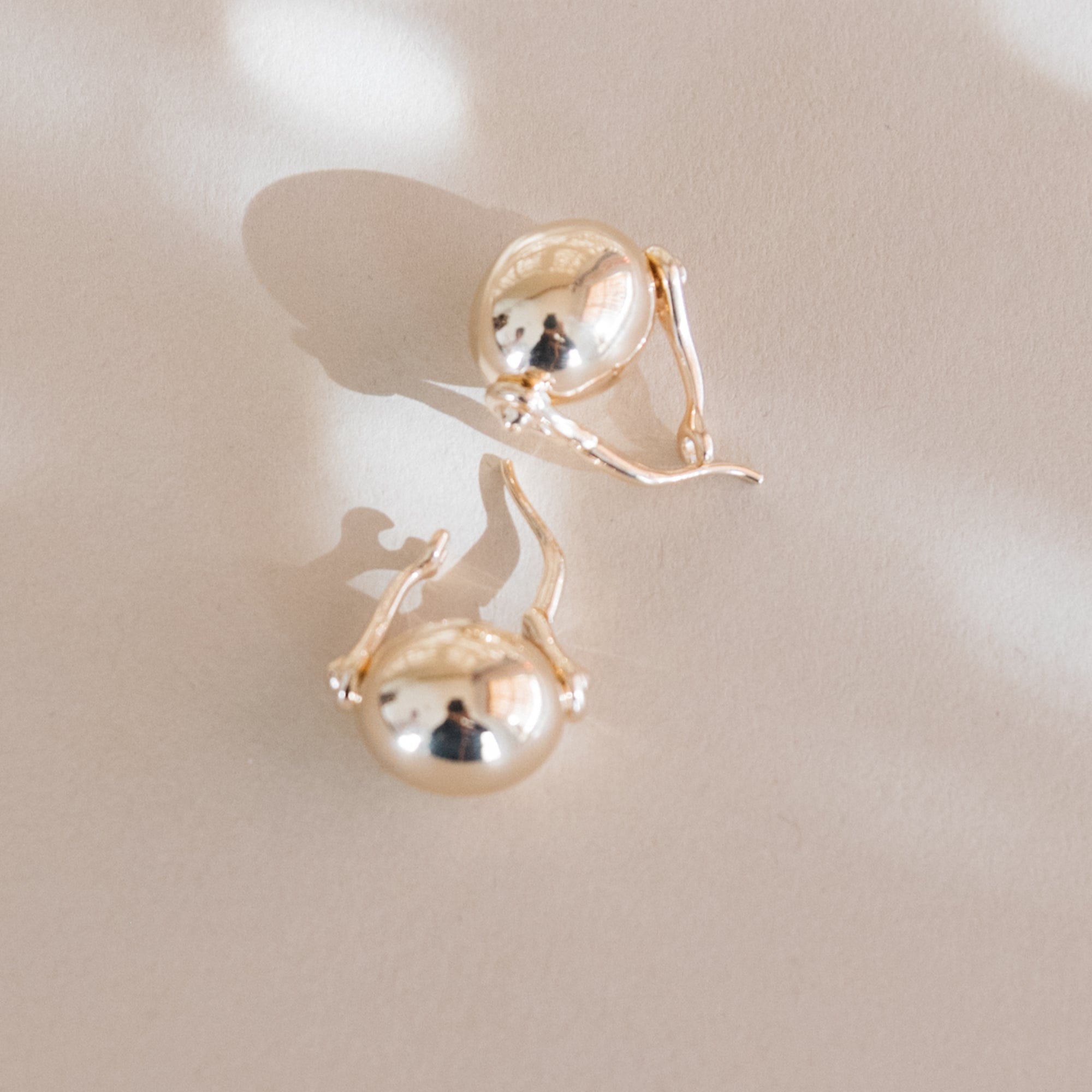 Annika Inez Earrings Gold Ellipse Earrings by Annika Inez