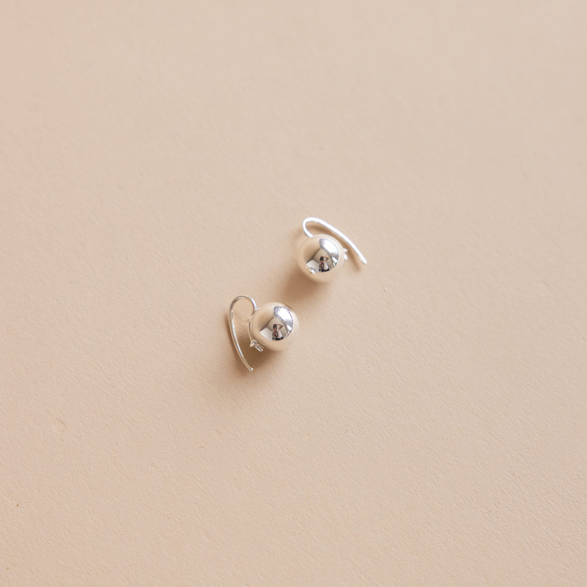Annika Inez Earrings Silver / Petite Sphere Drop Earrings by Annika Inez