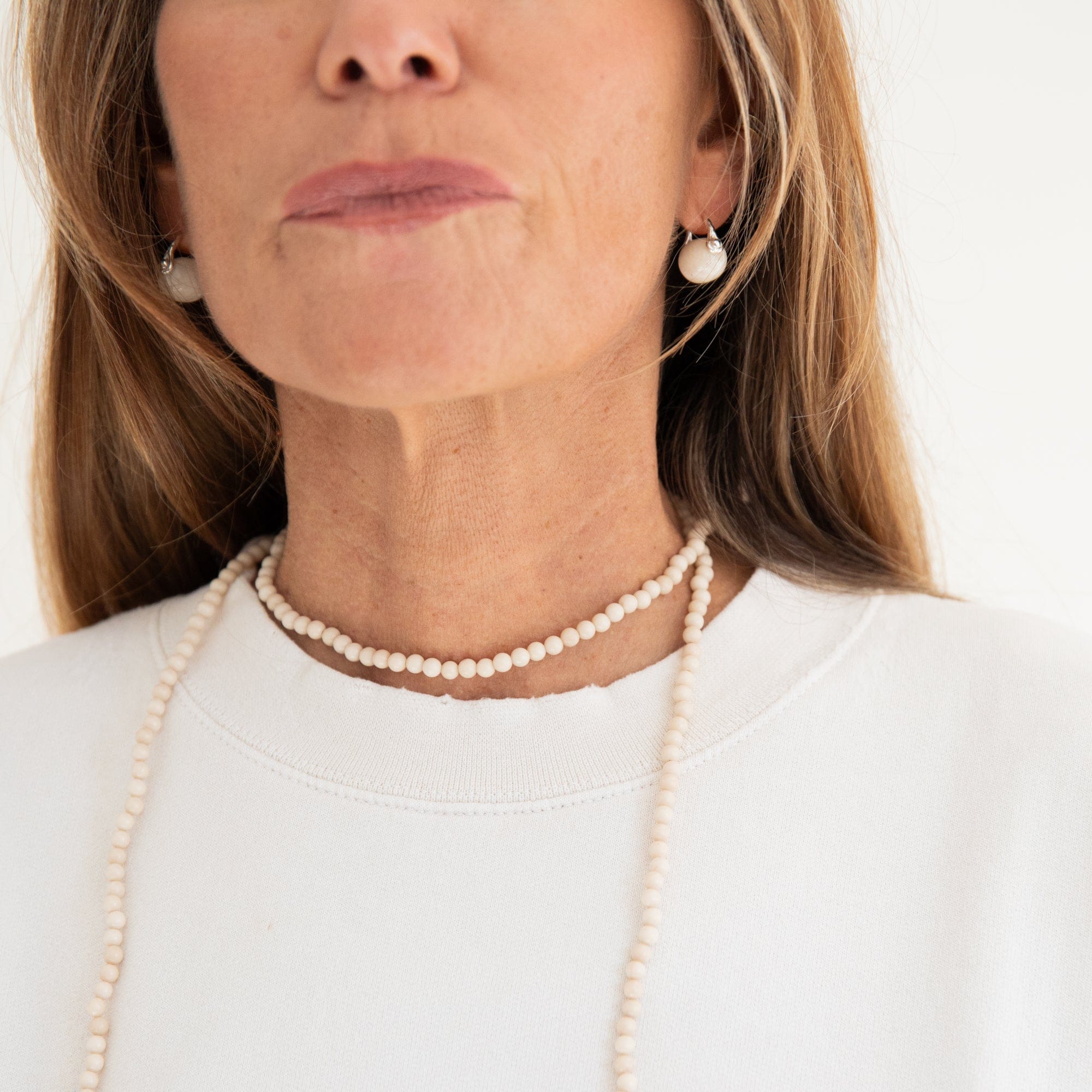 Annika Inez Earrings Stone Ellipse Earrings by Annika Innez