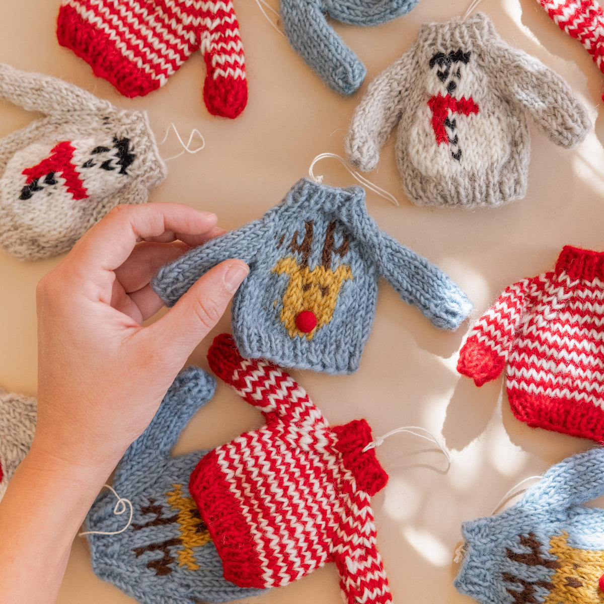 Aveva Seasonal Knitted Sweater Ornament