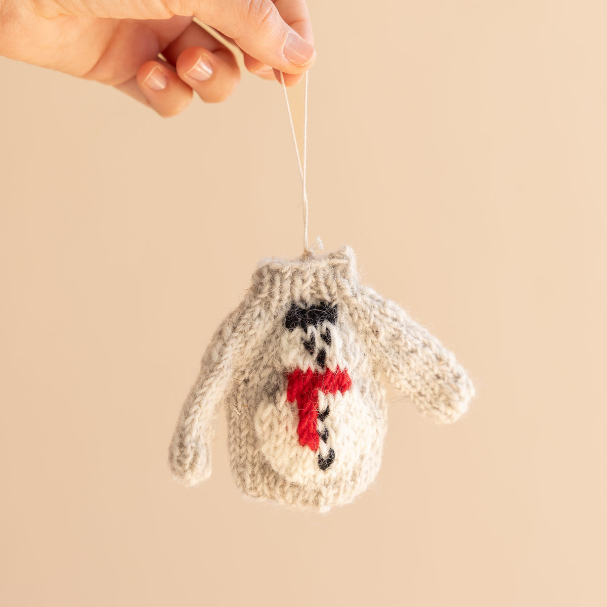 Aveva Seasonal Snowman Knitted Sweater Ornament