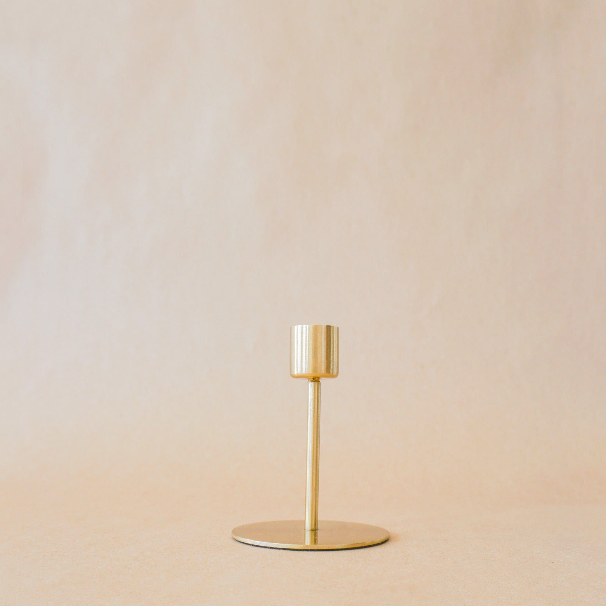 BE HOME Candle Holders Medium Taper Candle Holders in Gold