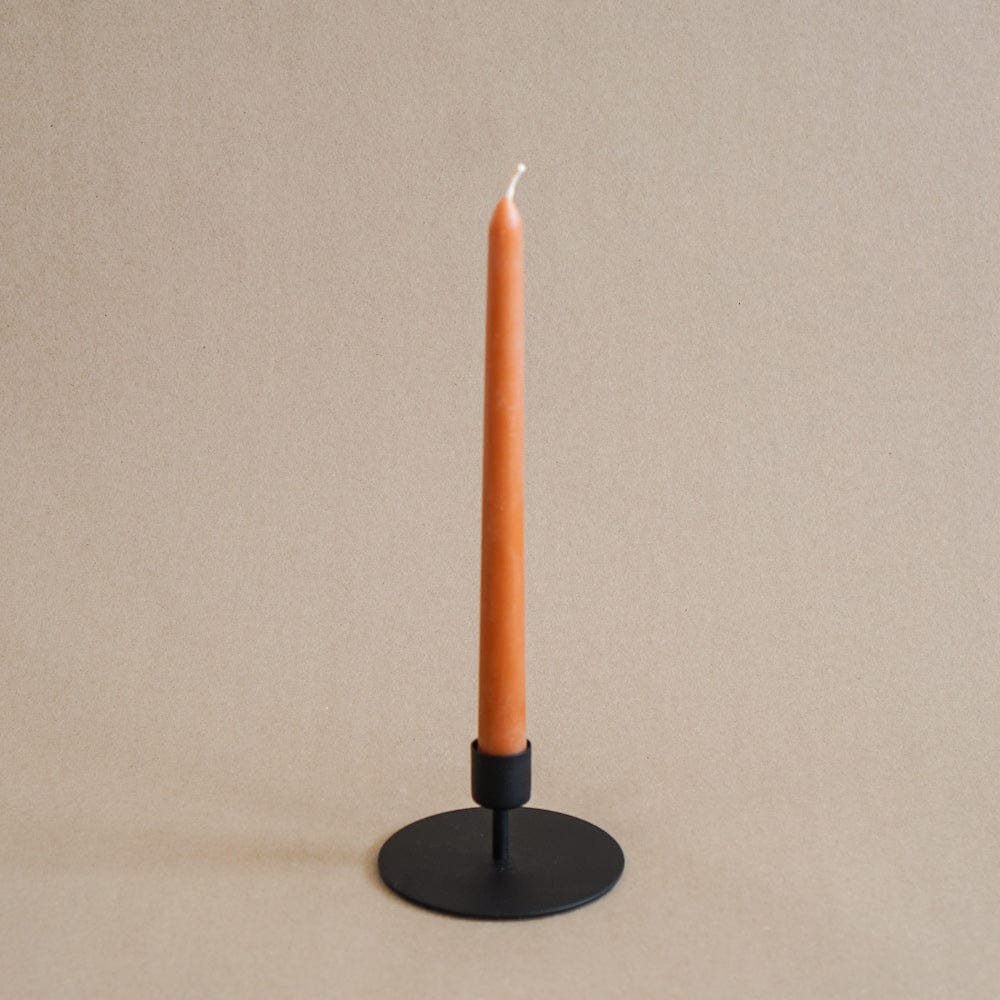 BE HOME Candle Holders Short Taper Candle Holders in Black