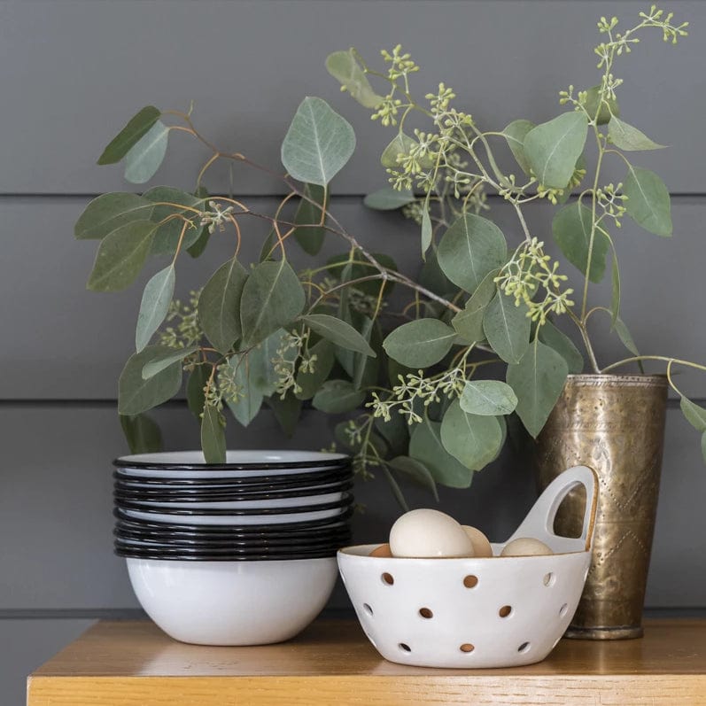 BE HOME Cooking + Utensils Stoneware Colander