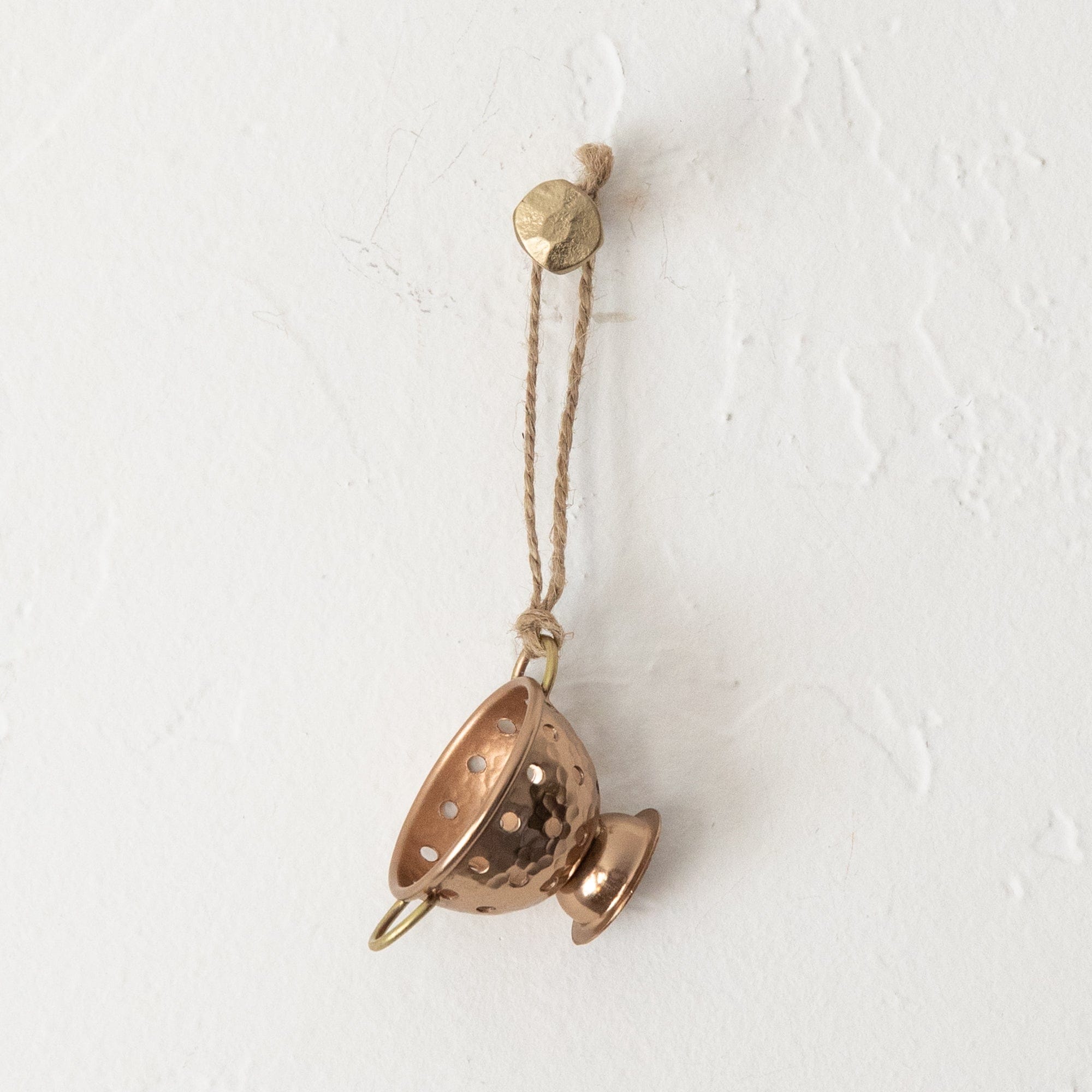 BE HOME Seasonal Copper Colander Ornament