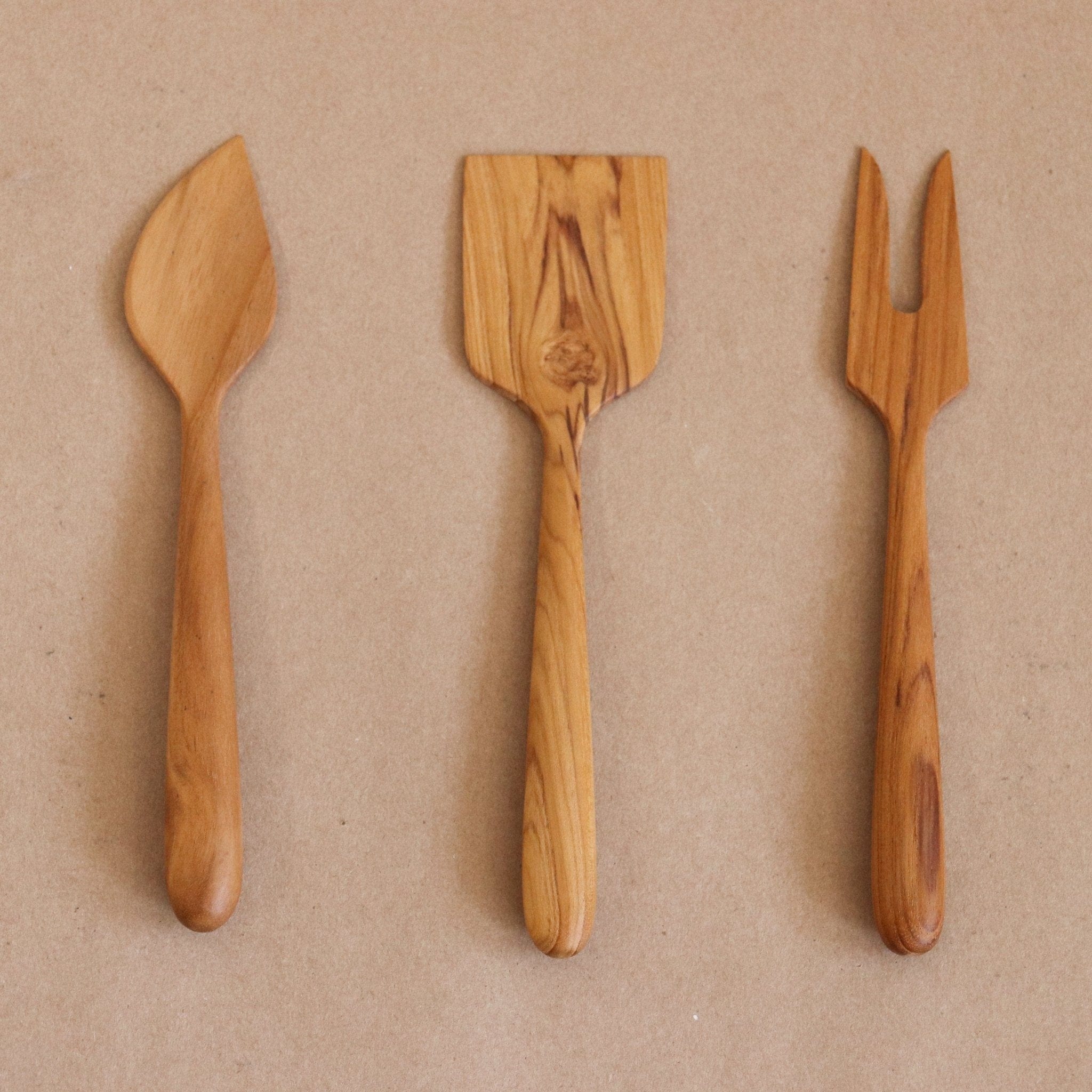 BE HOME Utensils Teak Cheese Knife Set