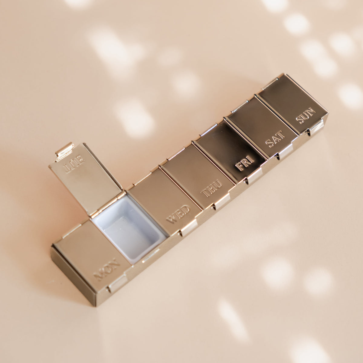 BeyBerk International Bath + Body Silver Pill Box
